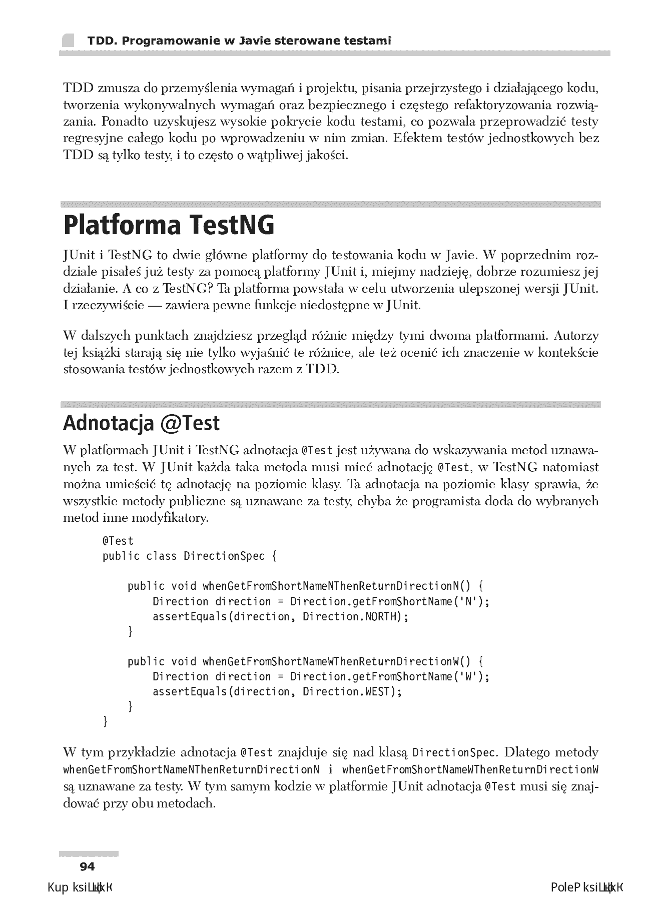 Fragment „TDD. Programowanie w Javie sterowane testami” — strona 14 z 30