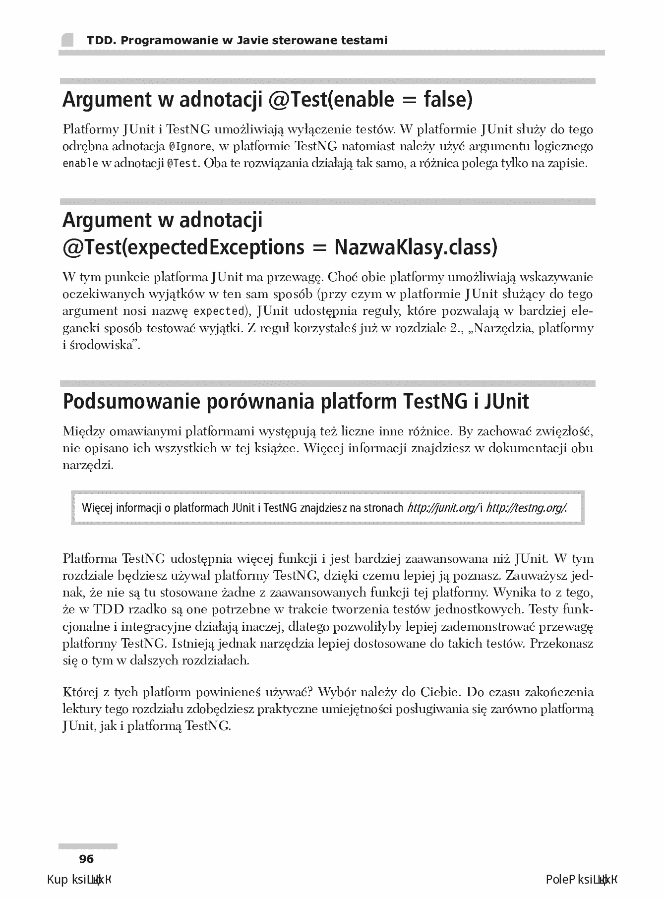 Fragment „TDD. Programowanie w Javie sterowane testami” — strona 16 z 30