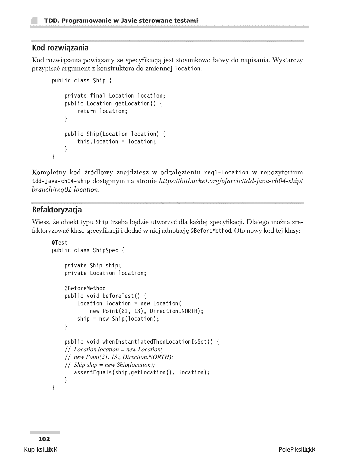 Fragment „TDD. Programowanie w Javie sterowane testami” — strona 22 z 30