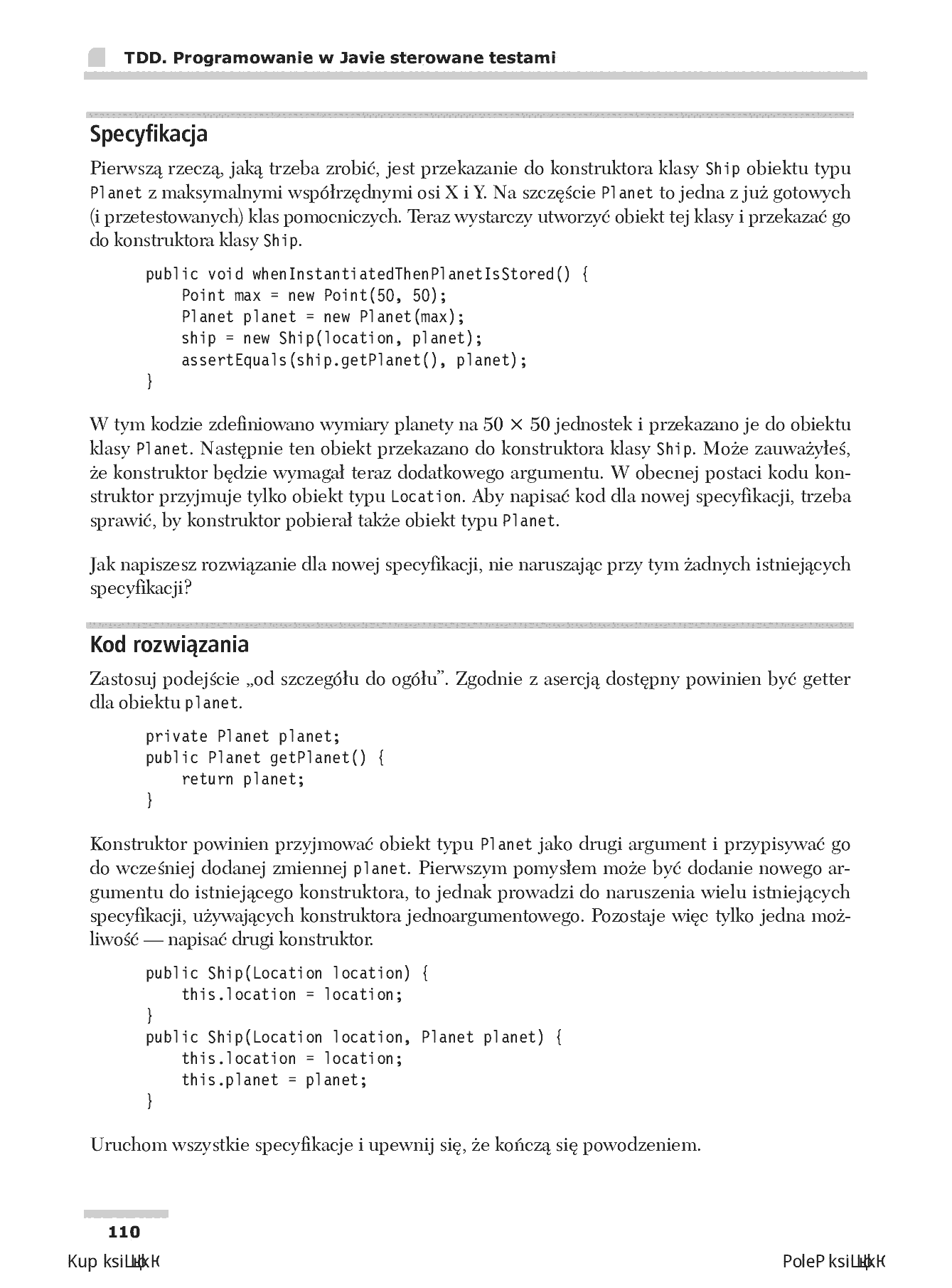 Fragment „TDD. Programowanie w Javie sterowane testami” — strona 30 z 30
