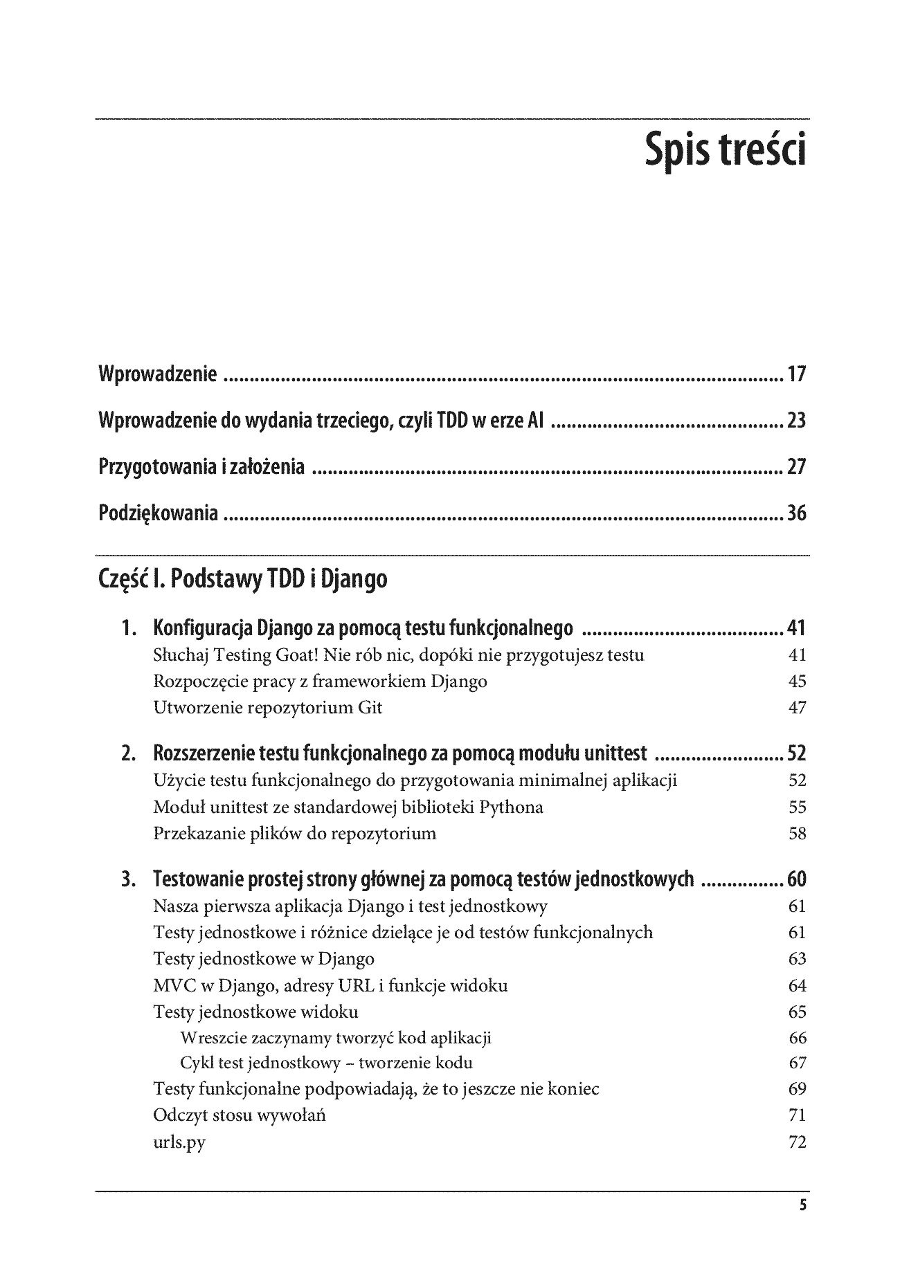 Fragment „Test-Driven Development w Pythonie. Praktyczne tworzenie aplikacji z Django, Selenium i JavaScript. Wydanie III” — strona 3 z 30