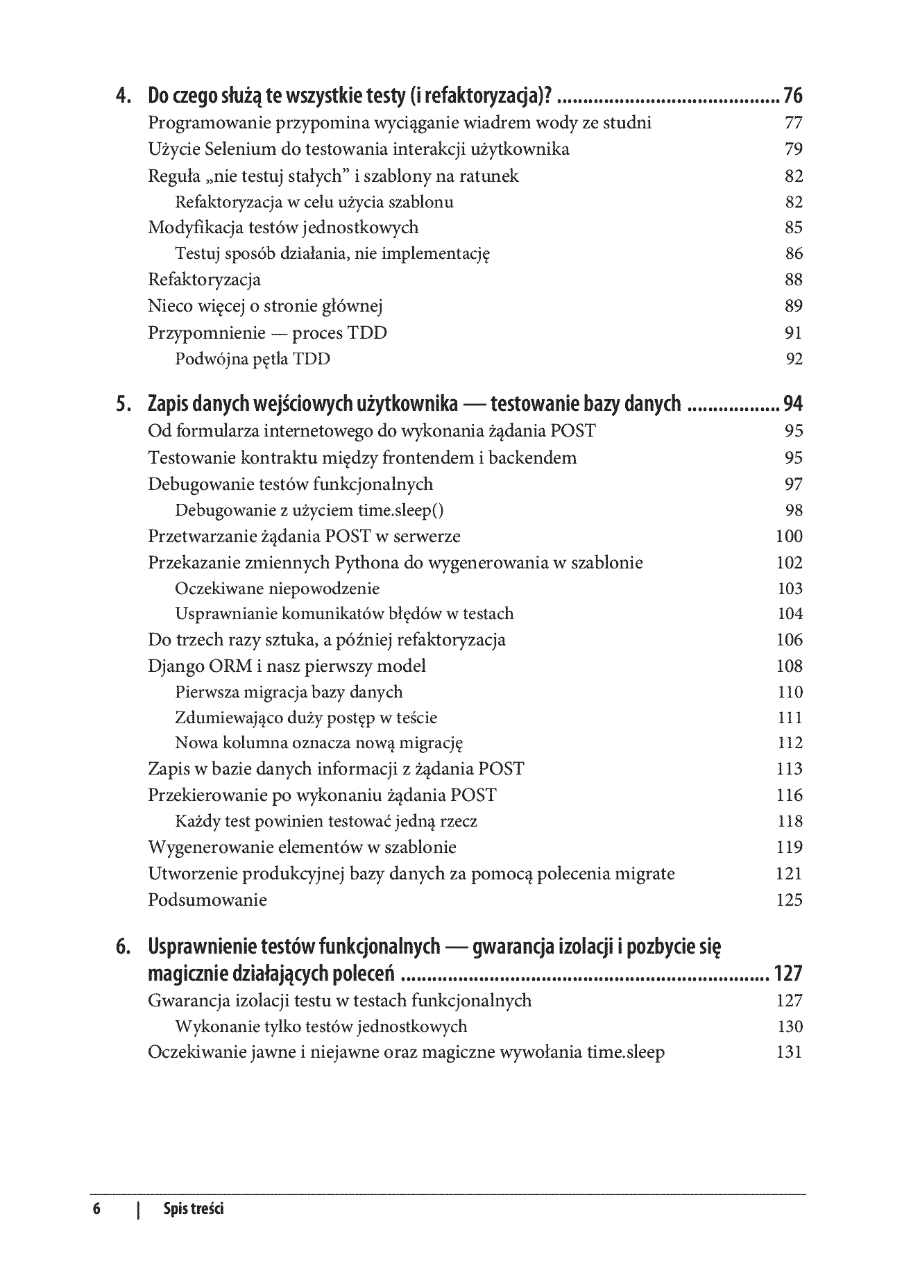 Fragment „Test-Driven Development w Pythonie. Praktyczne tworzenie aplikacji z Django, Selenium i JavaScript. Wydanie III” — strona 4 z 30