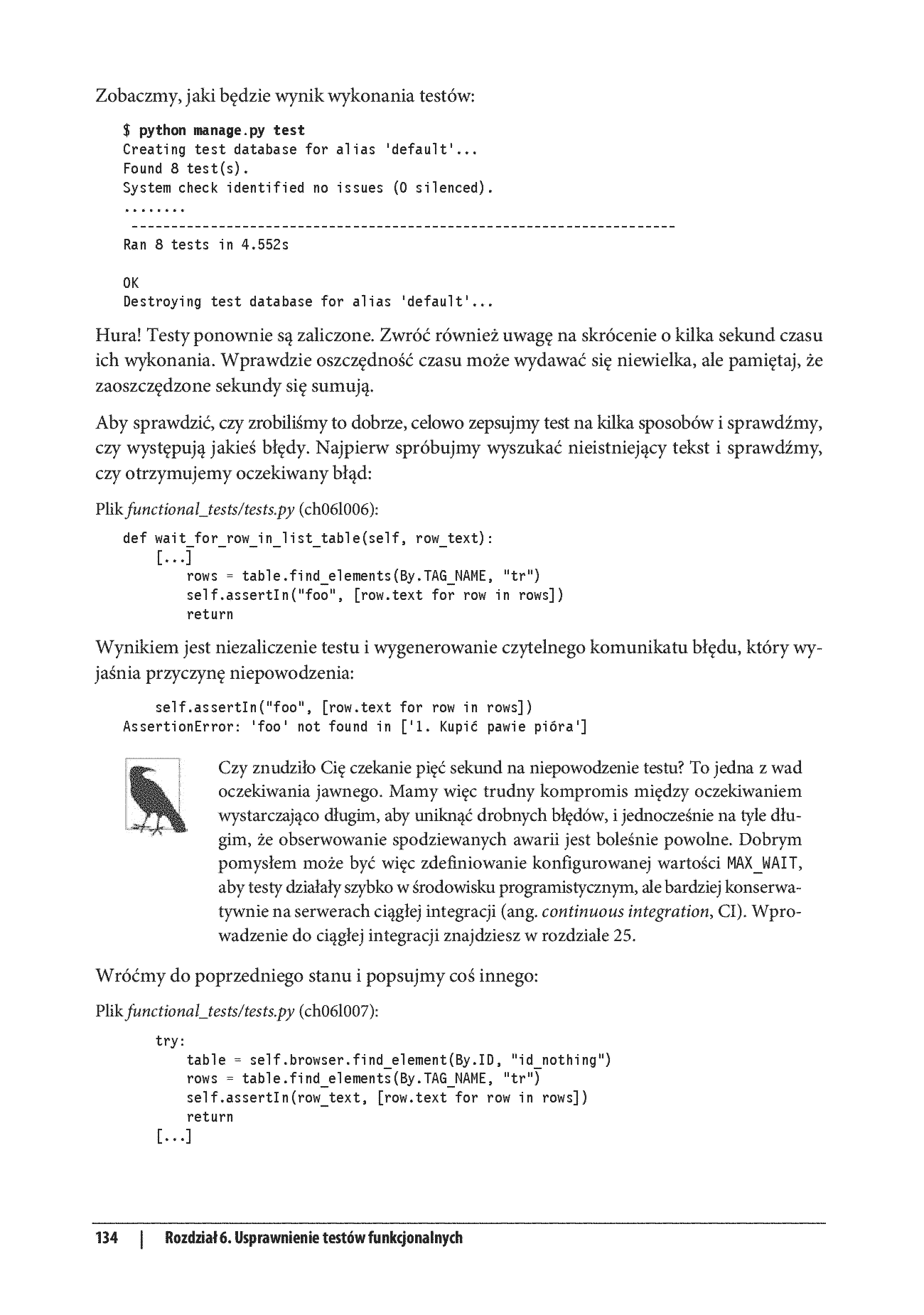 Fragment „Test-Driven Development w Pythonie. Praktyczne tworzenie aplikacji z Django, Selenium i JavaScript. Wydanie III” — strona 22 z 30