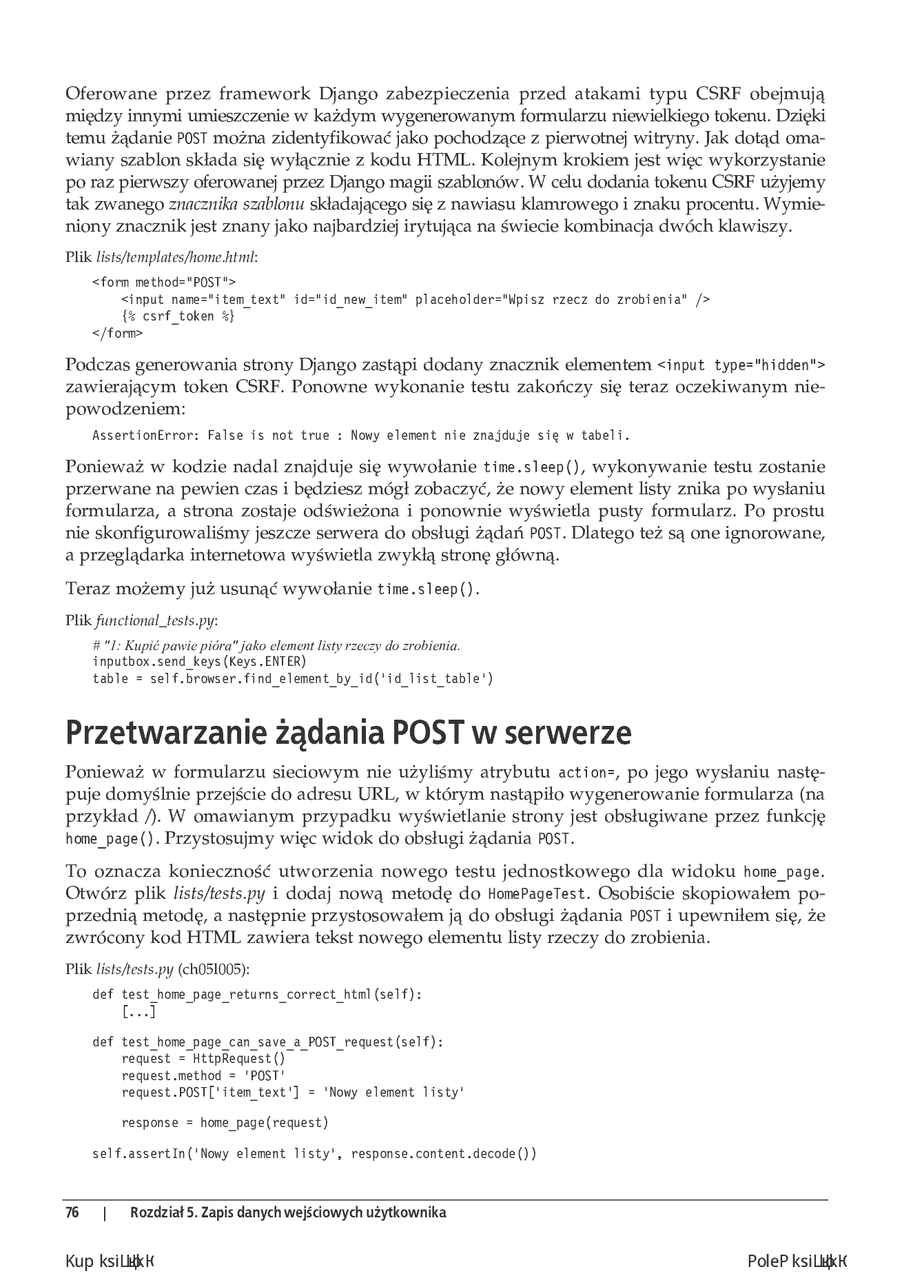 Fragment „TDD w praktyce. Niezawodny kod w języku Python” — strona 14 z 30