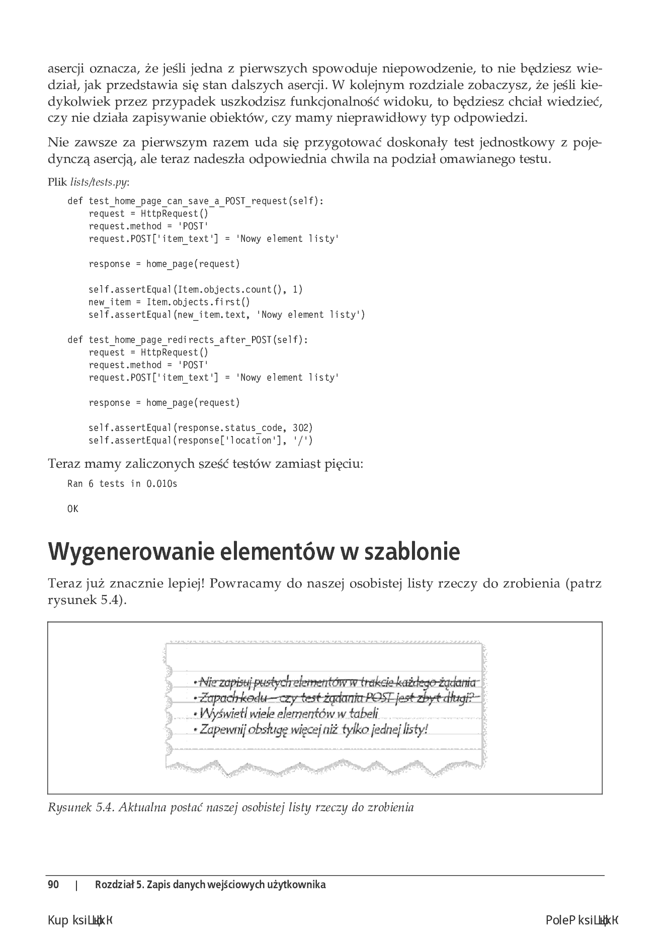 Fragment „TDD w praktyce. Niezawodny kod w języku Python” — strona 28 z 30