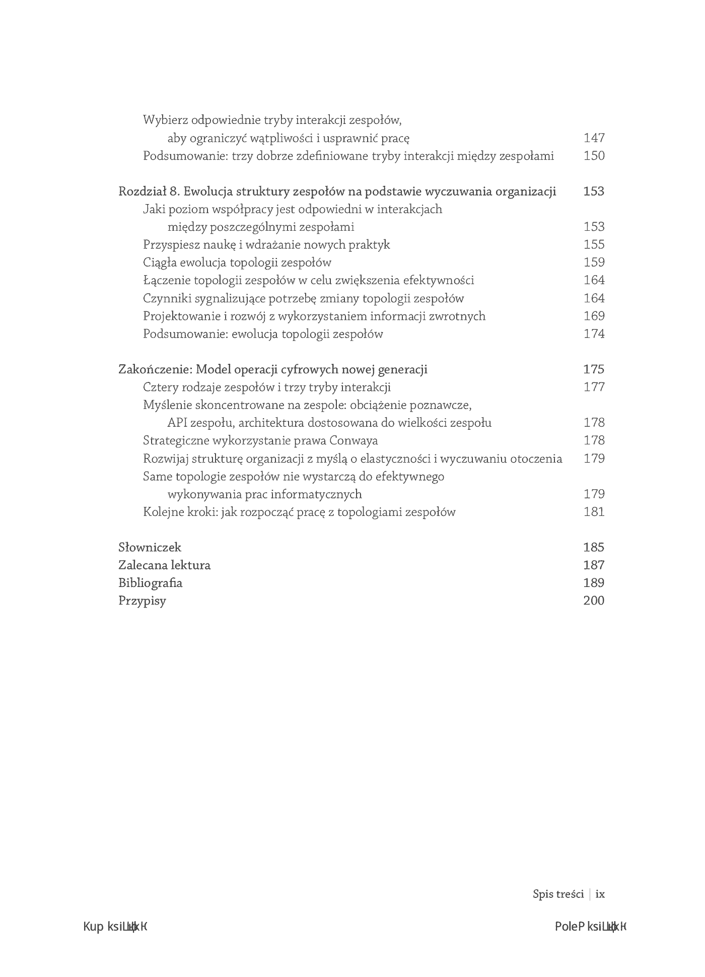 Fragment „Team Topologies. Organizowanie biznesu i zespołów technologicznych dla szybkiego przepływu pracy” — strona 5 z 28