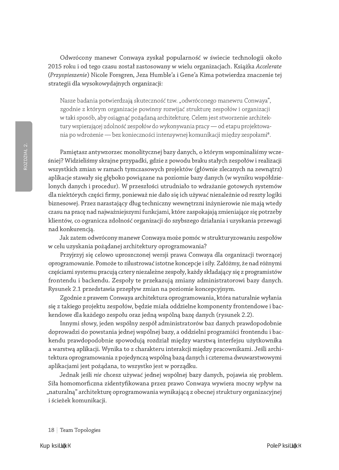 Fragment „Team Topologies. Organizowanie biznesu i zespołów technologicznych dla szybkiego przepływu pracy” — strona 14 z 28
