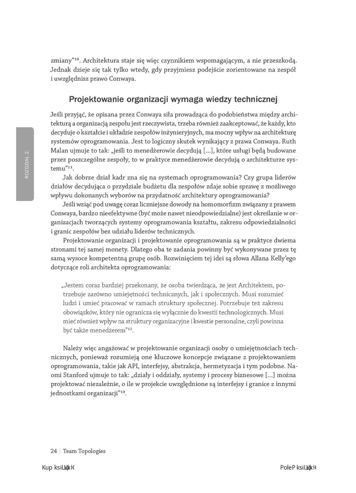 Fragment „Team Topologies. Organizowanie biznesu i zespołów technologicznych dla szybkiego przepływu pracy” — strona 20 z 28