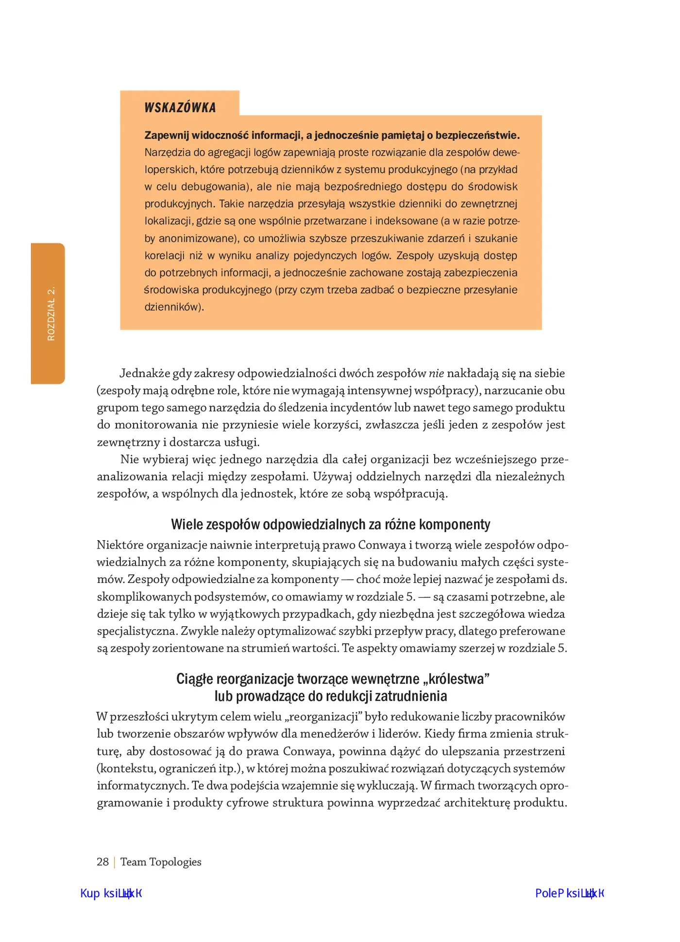 Fragment „Team Topologies. Organizowanie biznesu i zespołów technologicznych dla szybkiego przepływu pracy” — strona 24 z 28