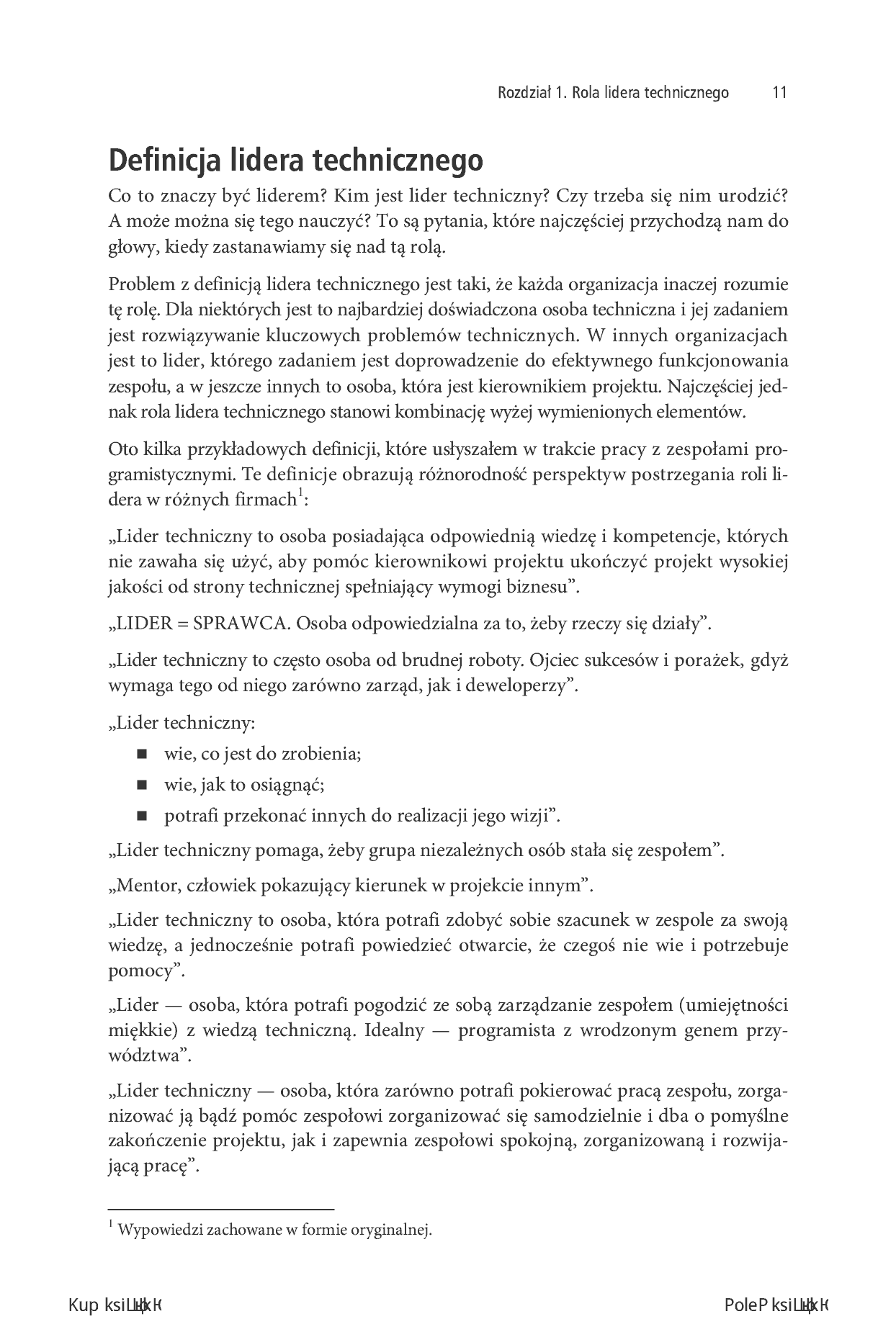 Fragment „Technical Leadership. Od eksperta do lidera. Wydanie II poszerzone” — strona 9 z 22