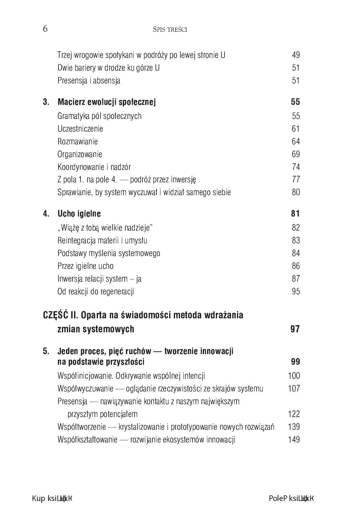 Fragment „Teoria U dla świadomych liderów. Jak wzmocnić potencjał organizacji i kształtować jej przyszłość” — strona 4 z 22