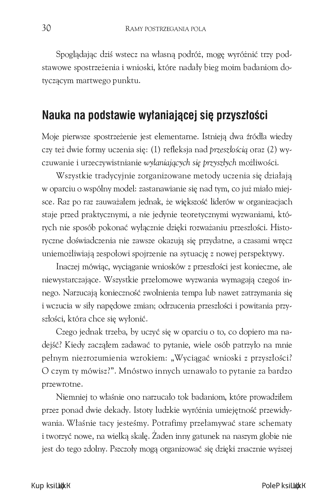 Fragment „Teoria U dla świadomych liderów. Jak wzmocnić potencjał organizacji i kształtować jej przyszłość” — strona 14 z 22