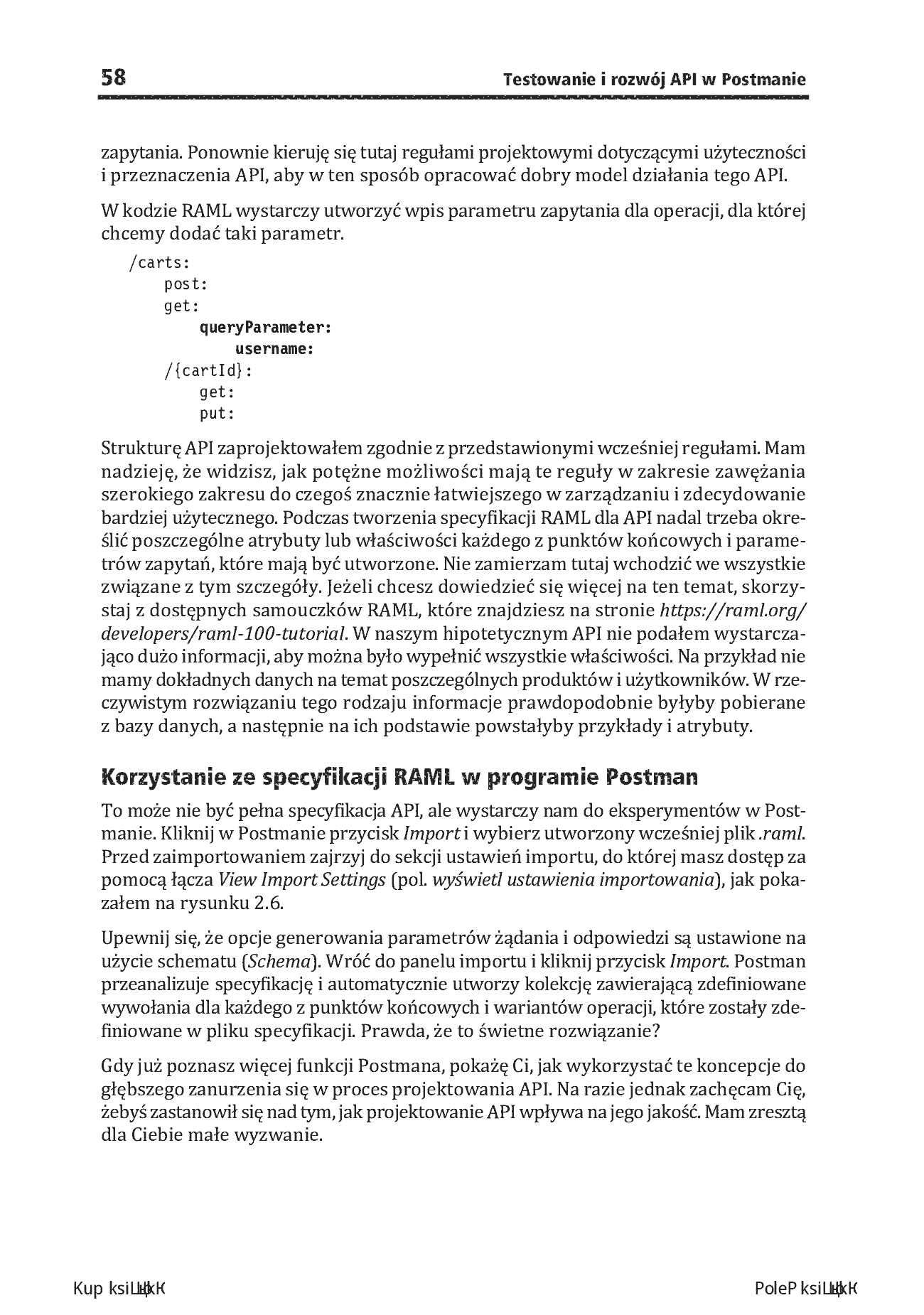 Fragment „Testowanie i rozwój API w Postmanie. Łatwe tworzenie, testowanie, debugowanie i zarządzanie API. Wydanie II” — strona 26 z 30