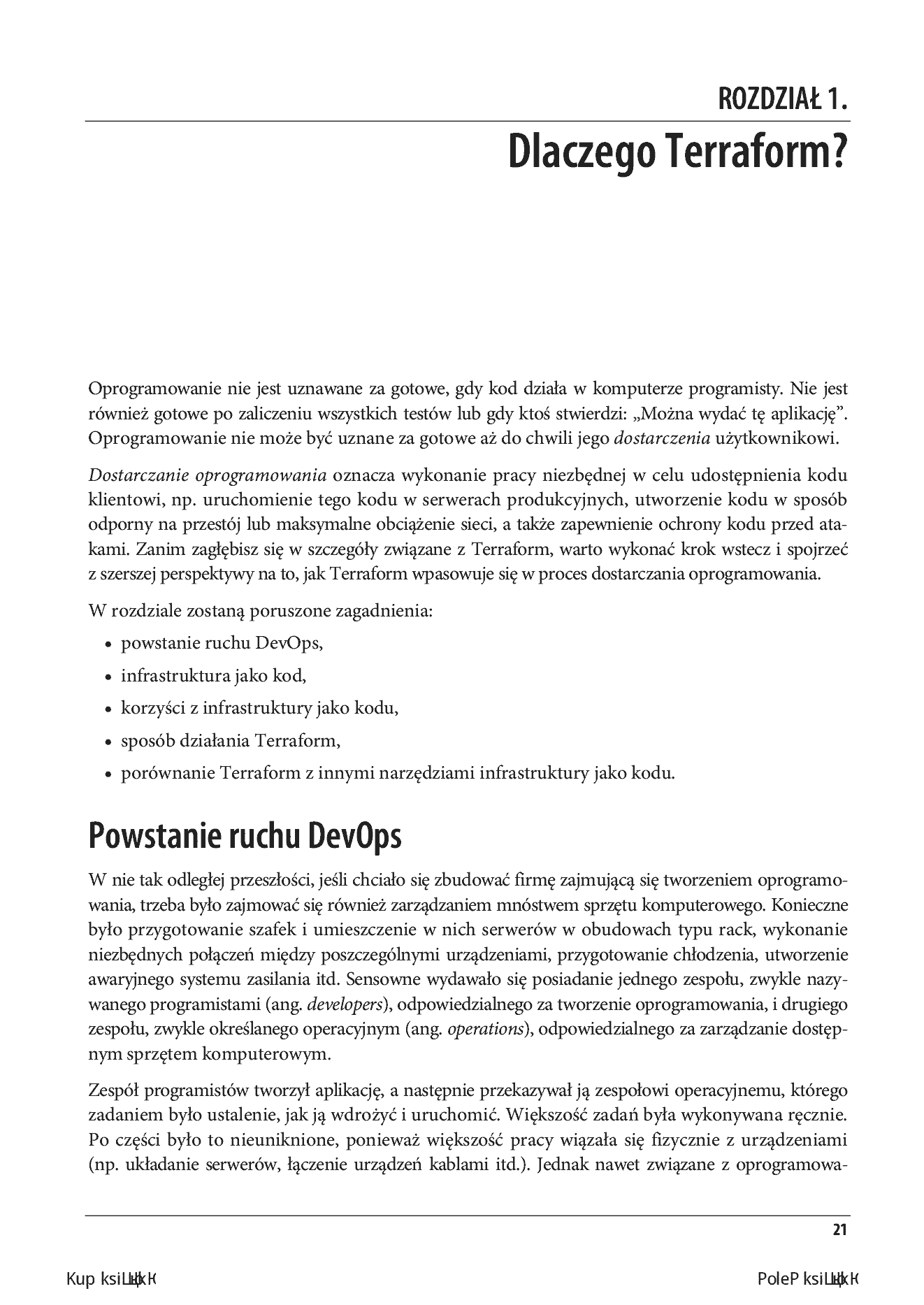 Fragment „Terraform. Krótkie wprowadzenie. Tworzenie infrastruktury za pomocą kodu. Wydanie II” — strona 7 z 30