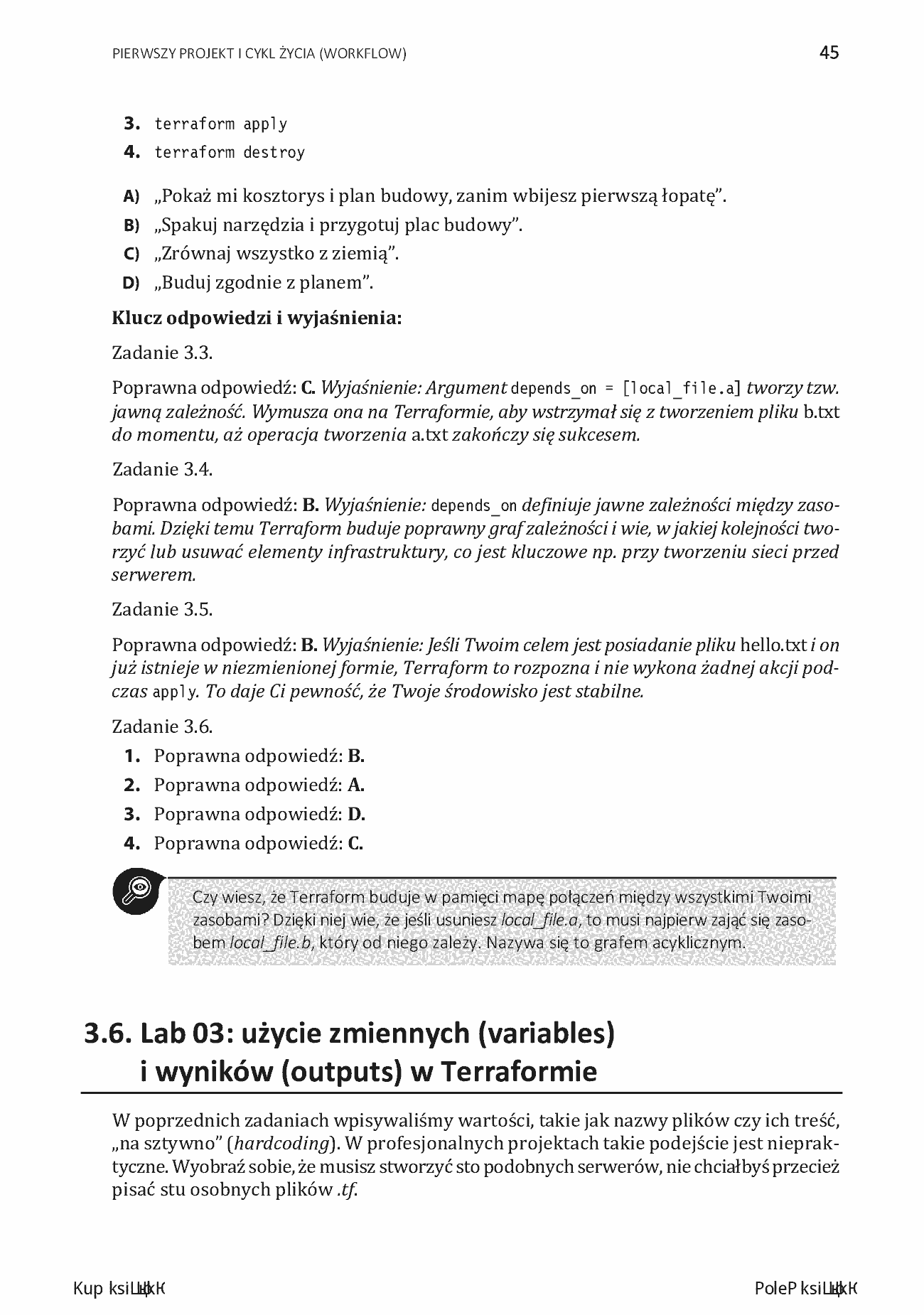 Fragment „Terraform w praktyce. Buduj i automatyzuj infrastrukturę chmurową oraz zarządzaj nią z wykorzystaniem Dockera” — strona 19 z 22