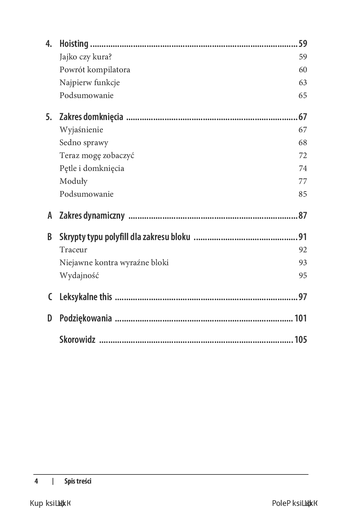 Fragment „Tajniki języka JavaScript. Zakresy i domknięcia” — strona 4 z 18