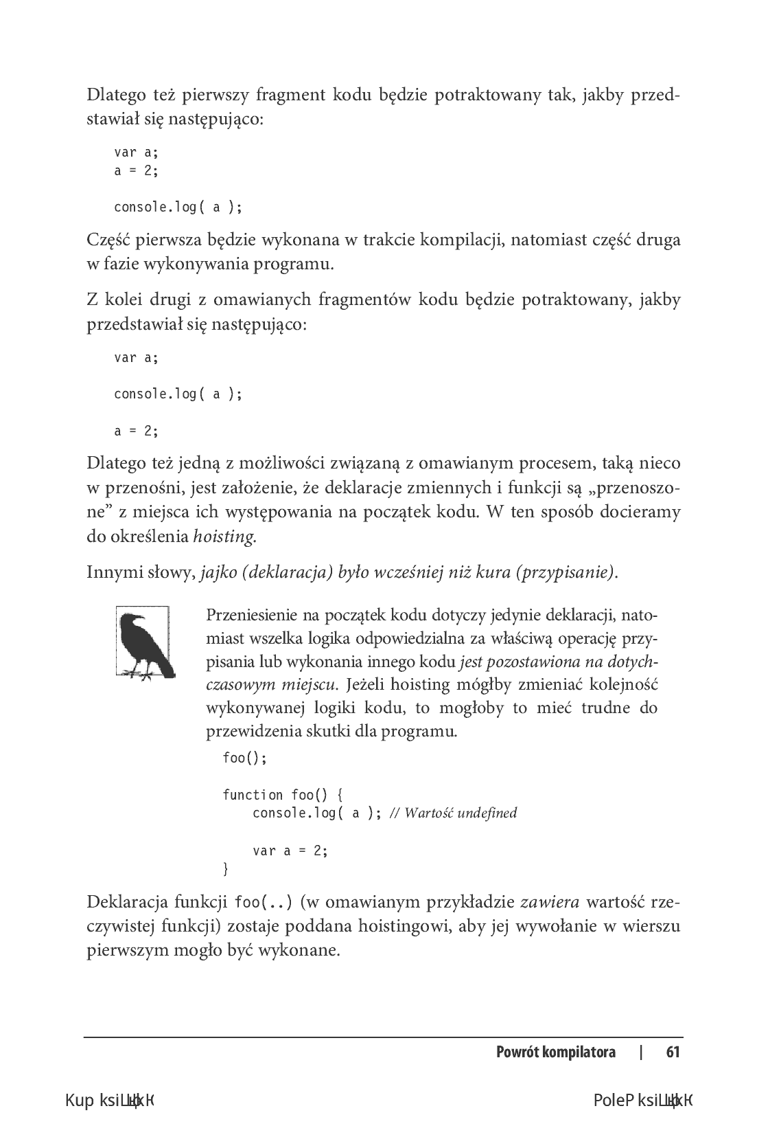 Fragment „Tajniki języka JavaScript. Zakresy i domknięcia” — strona 7 z 18