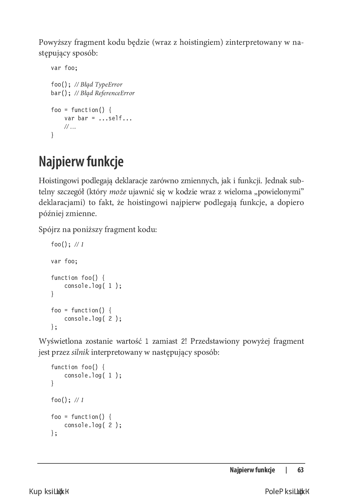 Fragment „Tajniki języka JavaScript. Zakresy i domknięcia” — strona 9 z 18