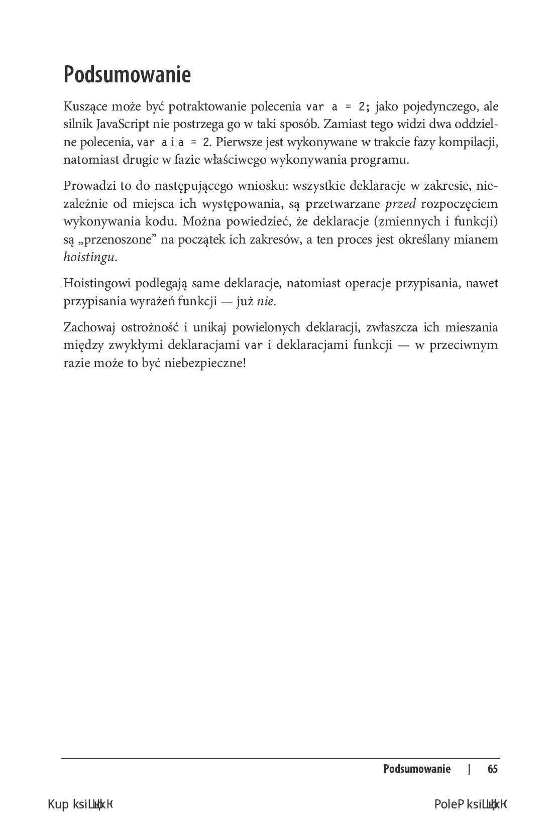 Fragment „Tajniki języka JavaScript. Zakresy i domknięcia” — strona 11 z 18