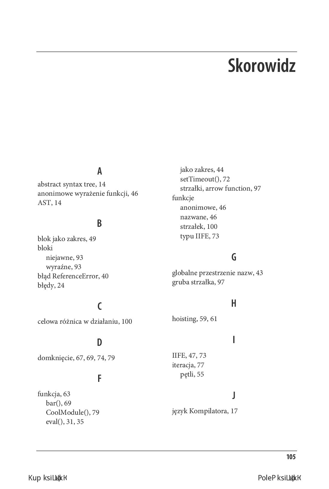 Fragment „Tajniki języka JavaScript. Zakresy i domknięcia” — strona 13 z 18