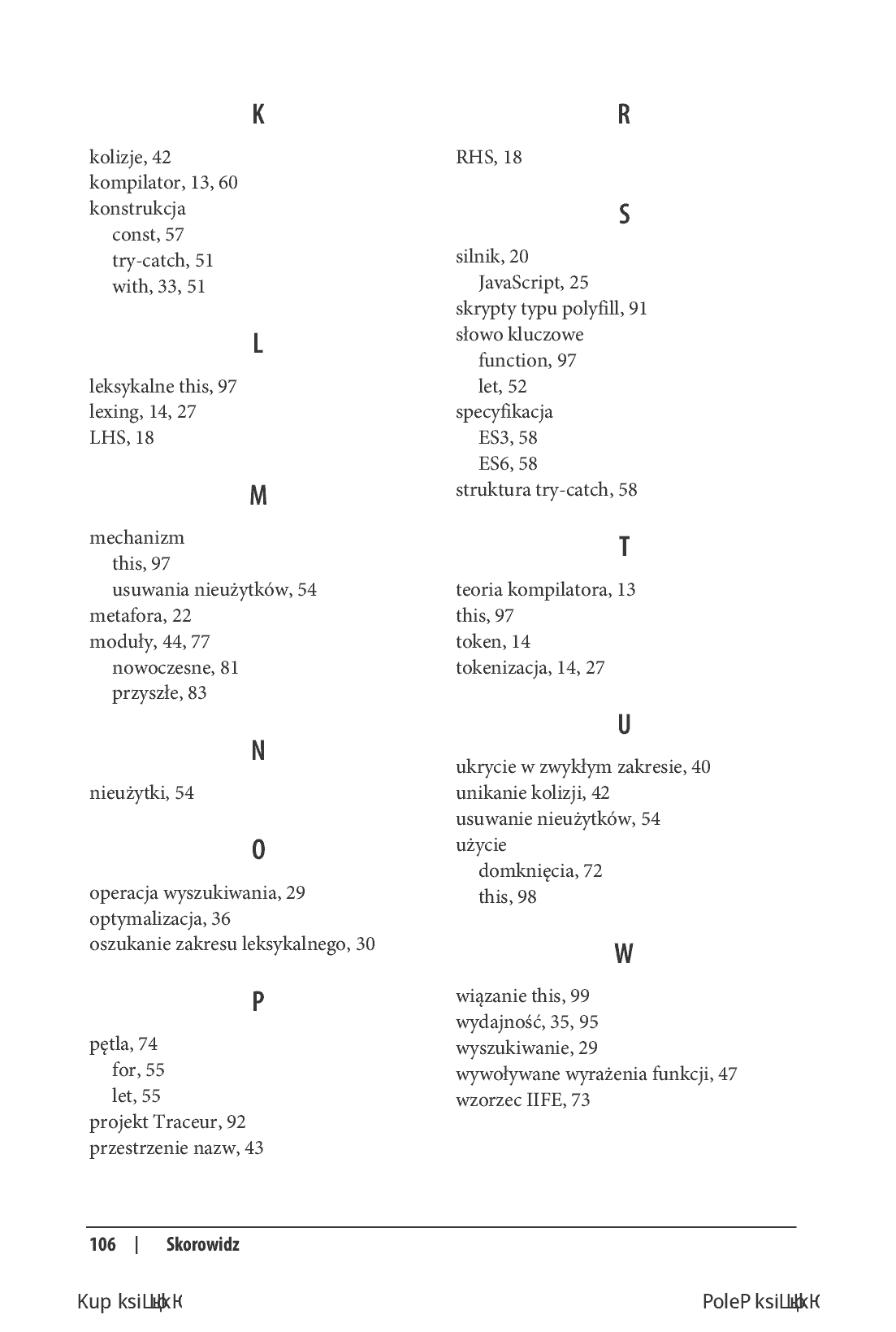 Fragment „Tajniki języka JavaScript. Zakresy i domknięcia” — strona 14 z 18