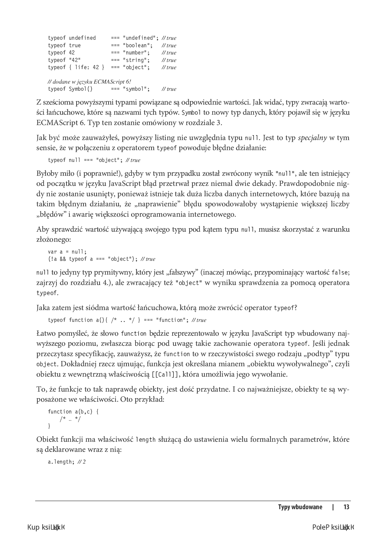 Fragment „Tajniki języka JavaScript. Typy i składnia” — strona 7 z 16
