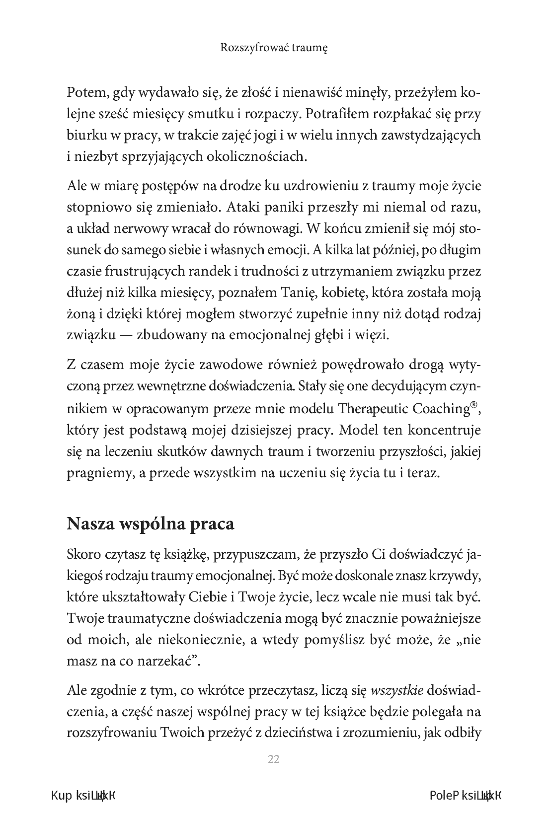 Fragment „To nie Twoja wina. Trauma z dzieciństwa: jaki ma na Ciebie wpływ i jak się od niej uwolnić” — strona 14 z 20