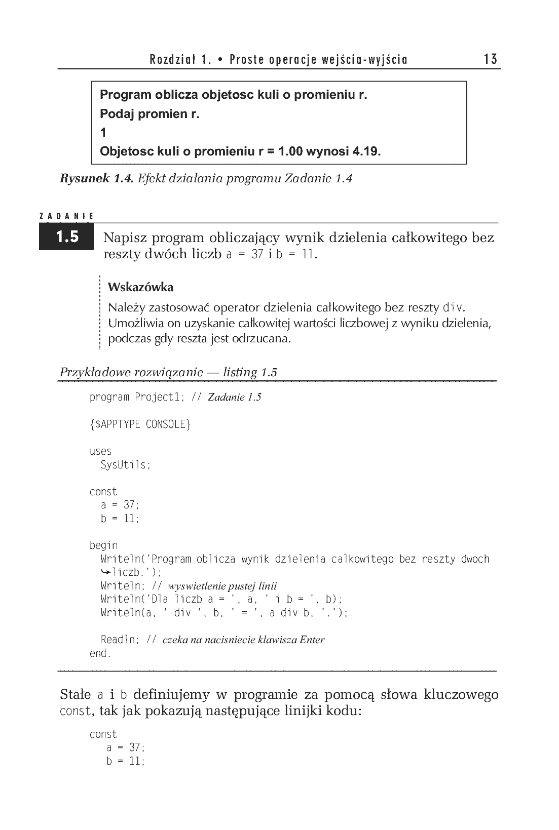 Fragment „Turbo Pascal. Zadania z programowania z przykładowymi rozwiązaniami” — strona 10 z 14