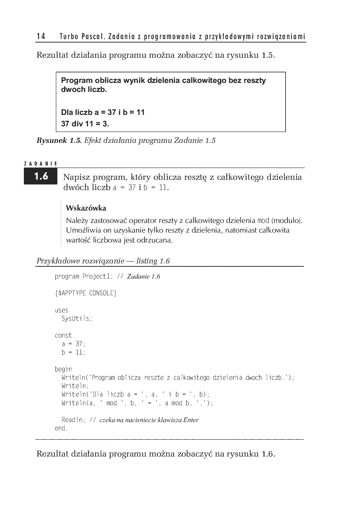 Fragment „Turbo Pascal. Zadania z programowania z przykładowymi rozwiązaniami” — strona 11 z 14