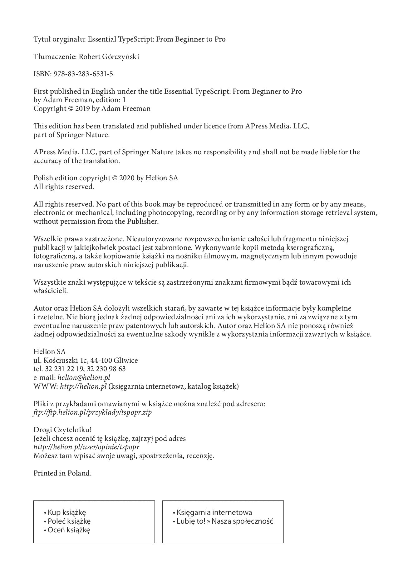 Fragment „TypeScript. Od początkującego do profesjonalisty” — strona 2 z 30
