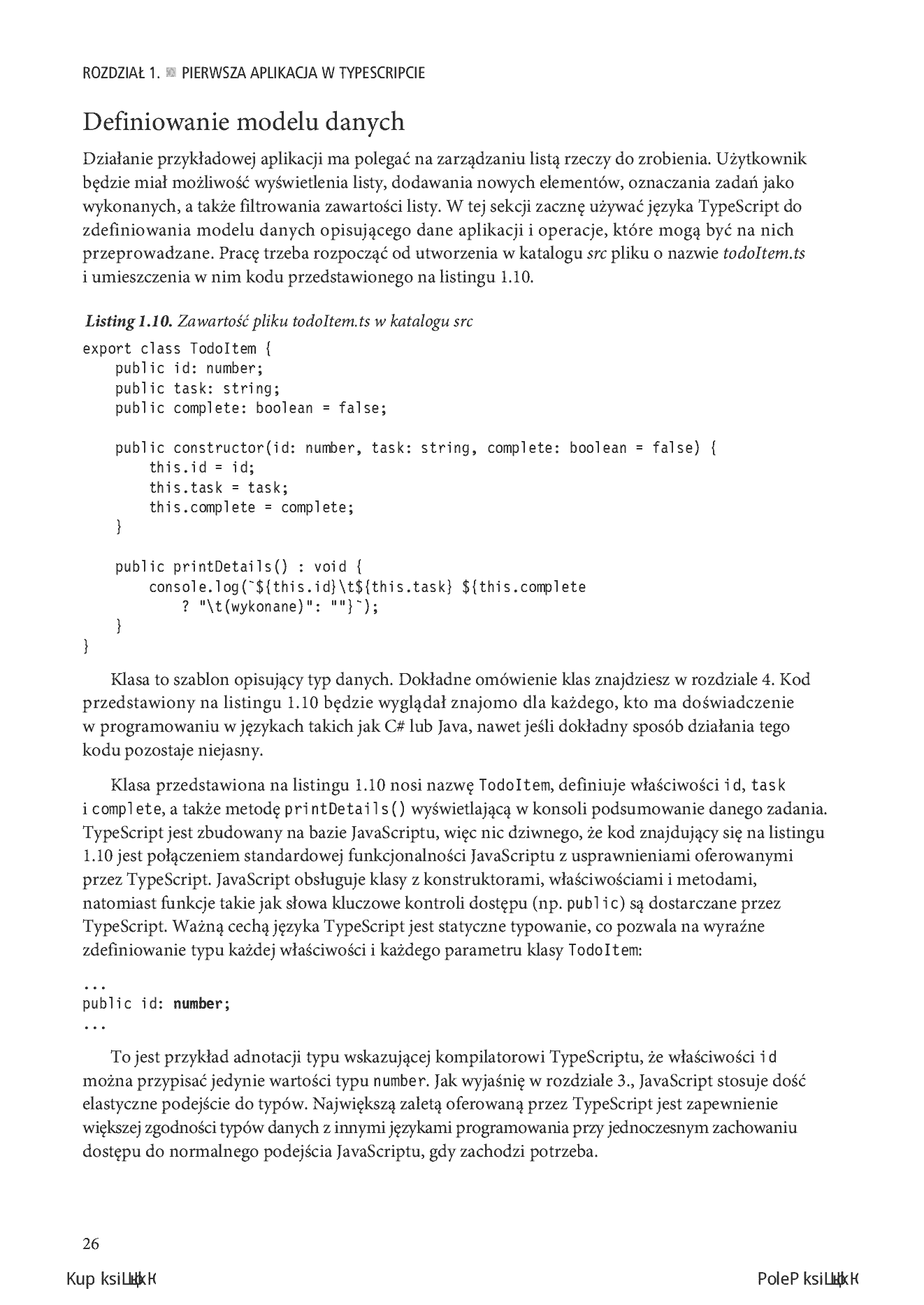 Fragment „TypeScript. Od początkującego do profesjonalisty” — strona 18 z 30
