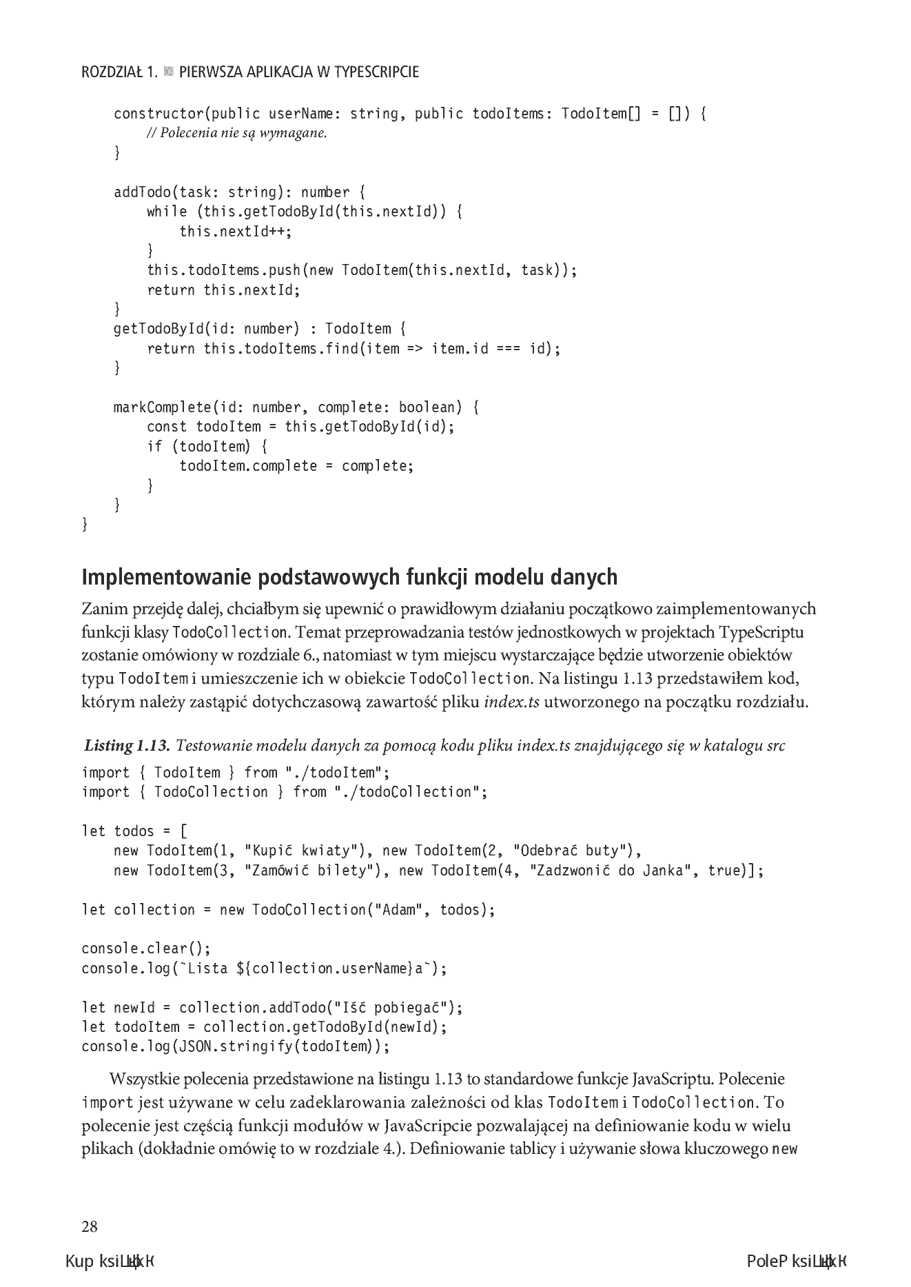 Fragment „TypeScript. Od początkującego do profesjonalisty” — strona 20 z 30