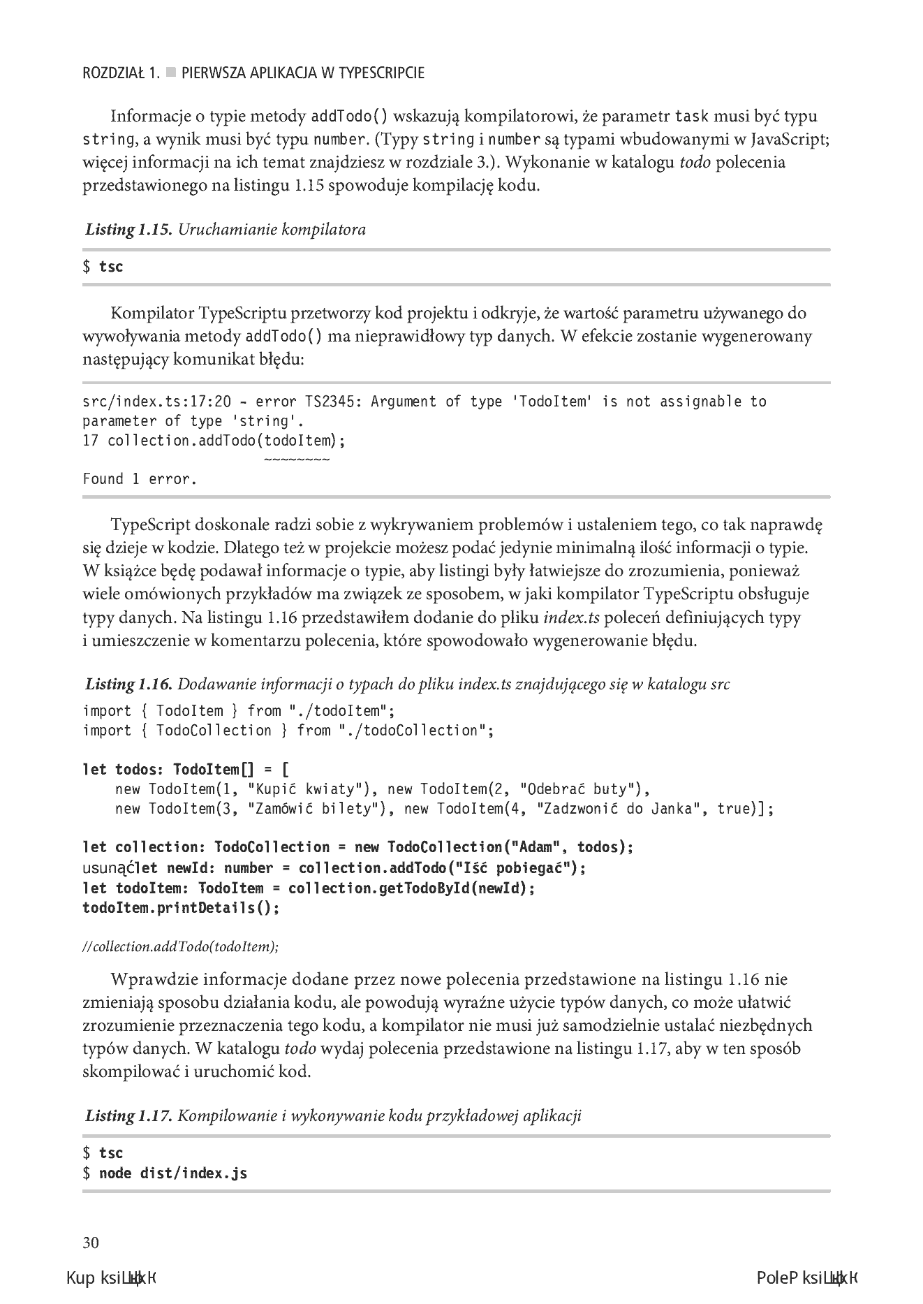 Fragment „TypeScript. Od początkującego do profesjonalisty” — strona 22 z 30