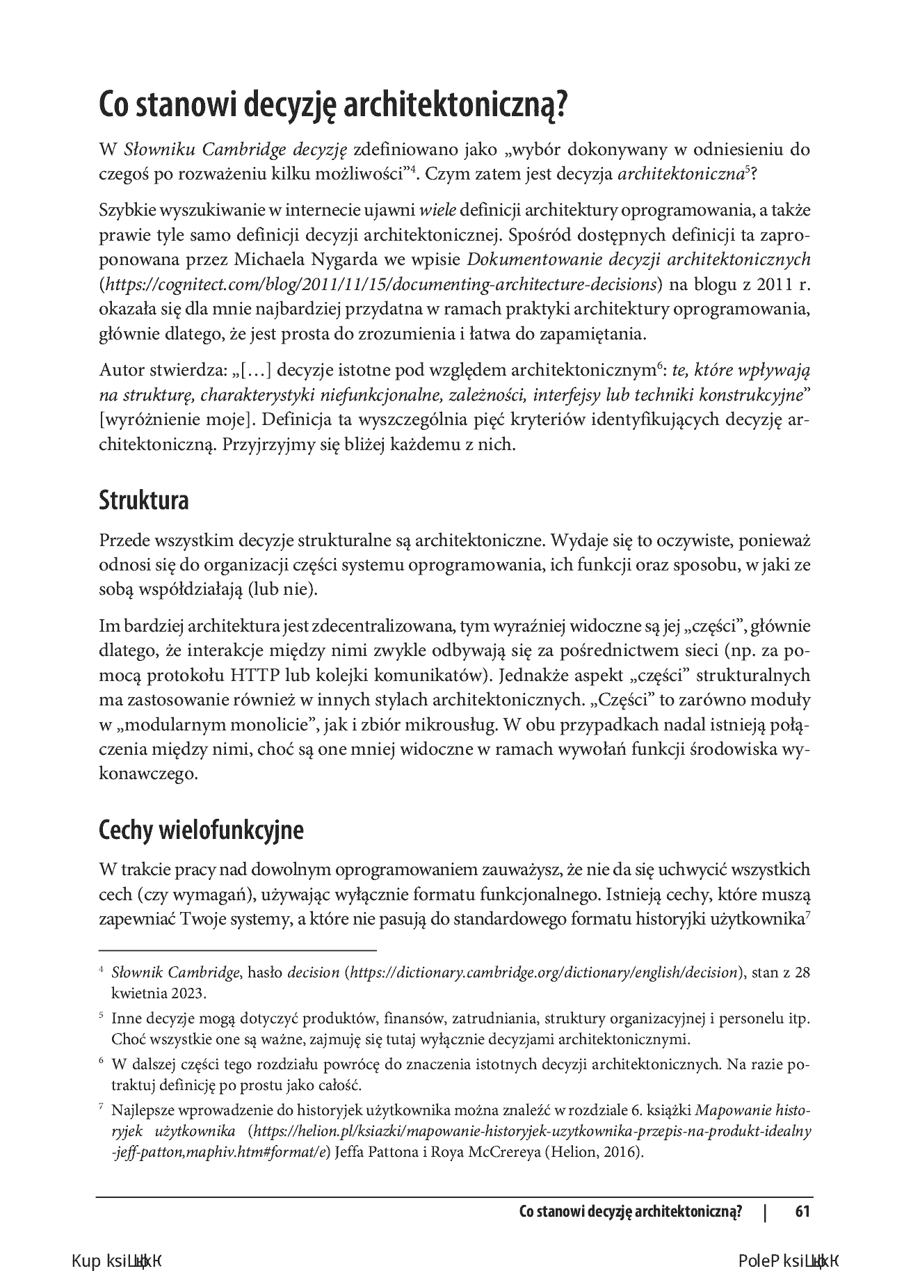 Fragment „Tworzenie architektury oprogramowania. Wspieranie zespołów w podejmowaniu trafnych decyzji” — strona 15 z 30