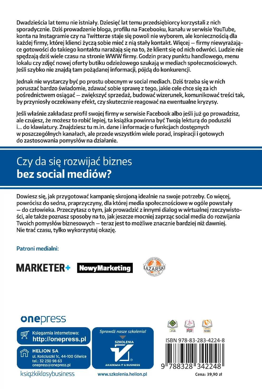 Fragment „Twoja firma w social mediach. Podręcznik marketingu internetowego dla małych i średnich przedsiębiorstw. Wydanie II” — strona 24 z 24