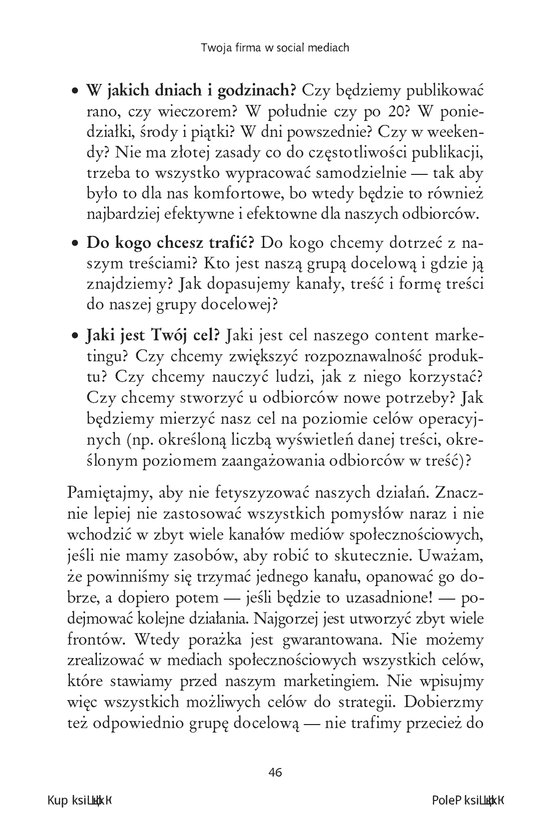 Fragment „Twoja firma w social mediach. Podręcznik marketingu internetowego dla małych i średnich przedsiębiorstw. Wydanie III” — strona 12 z 16