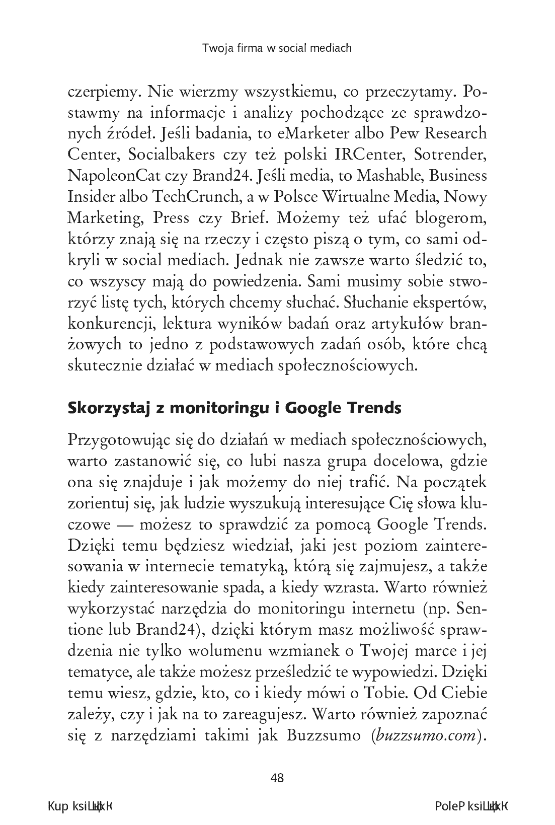 Fragment „Twoja firma w social mediach. Podręcznik marketingu internetowego dla małych i średnich przedsiębiorstw. Wydanie III” — strona 14 z 16