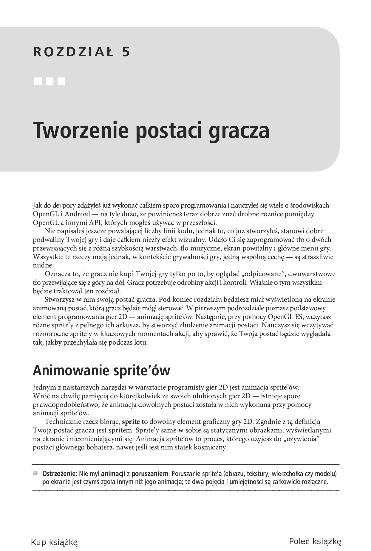 Fragment „Tworzenie gier na platformę Android 4” — strona 9 z 30