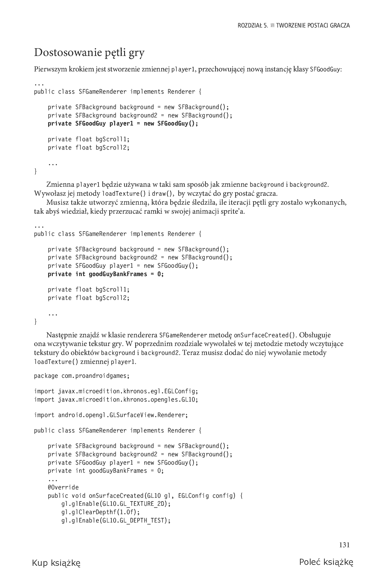 Fragment „Tworzenie gier na platformę Android 4” — strona 19 z 30