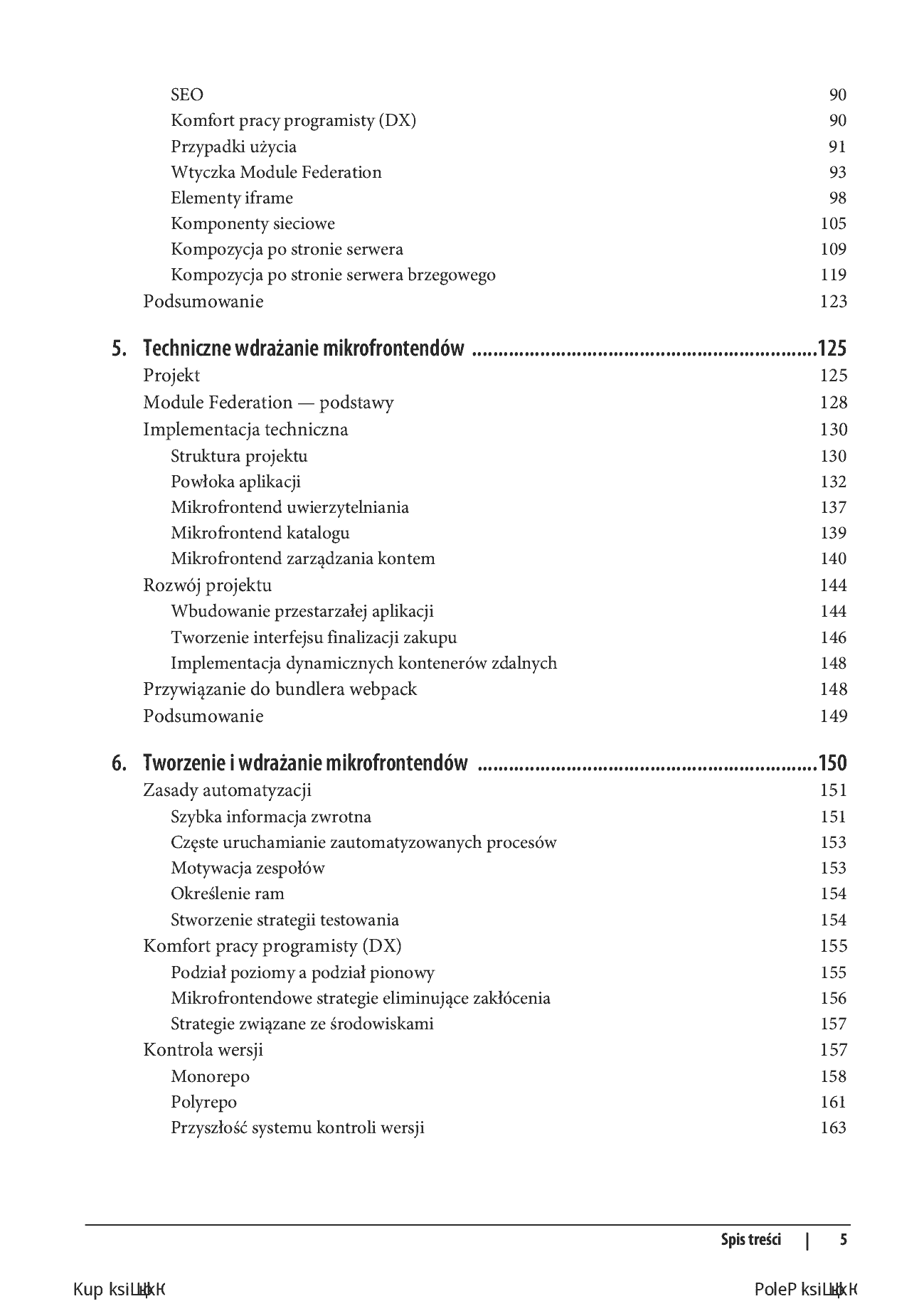 Fragment „Tworzenie mikrofrontendów. Skalowanie zespołów i projektów, nowe możliwości dla twórców oprogramowania” — strona 5 z 30