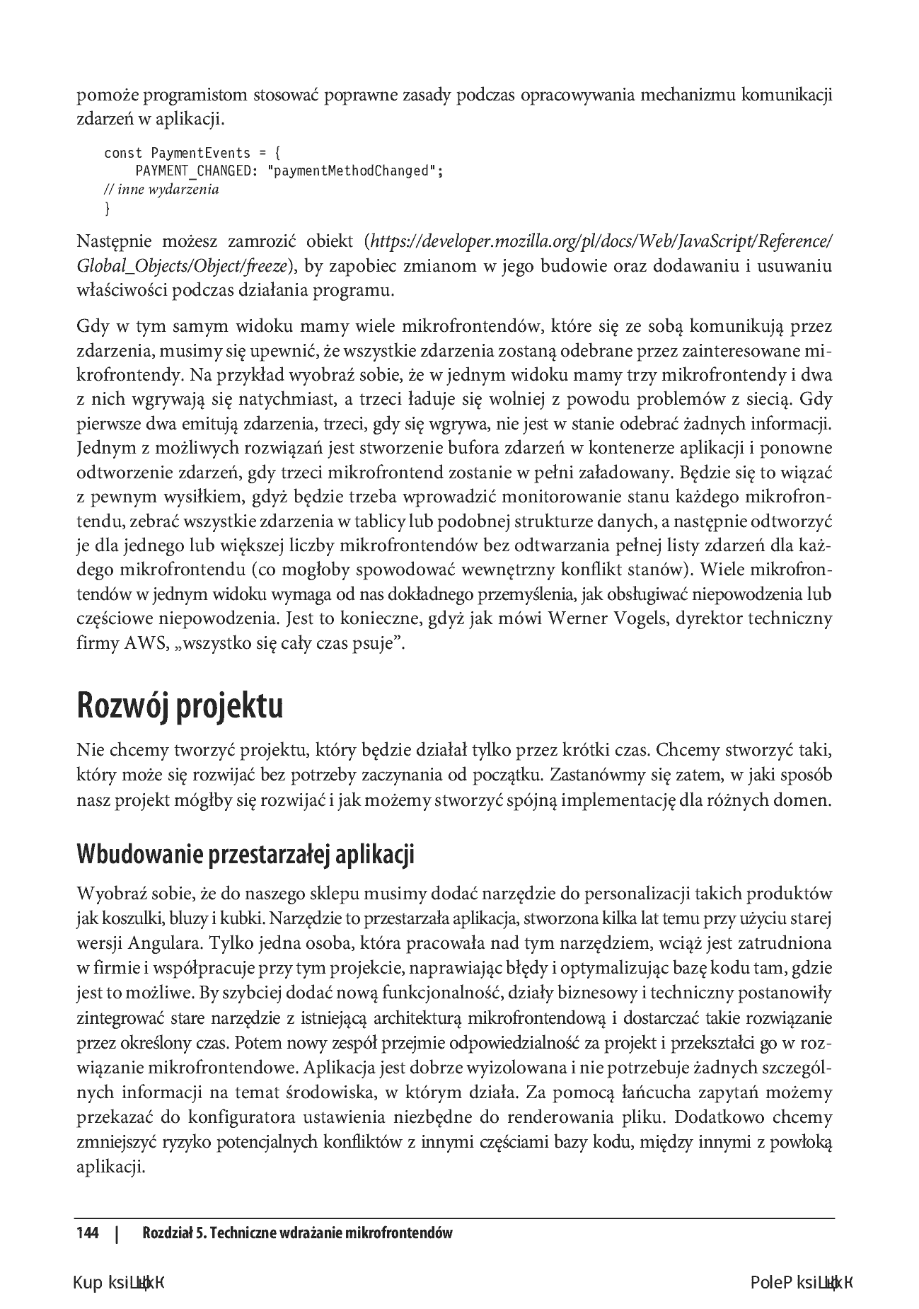 Fragment „Tworzenie mikrofrontendów. Skalowanie zespołów i projektów, nowe możliwości dla twórców oprogramowania” — strona 28 z 30