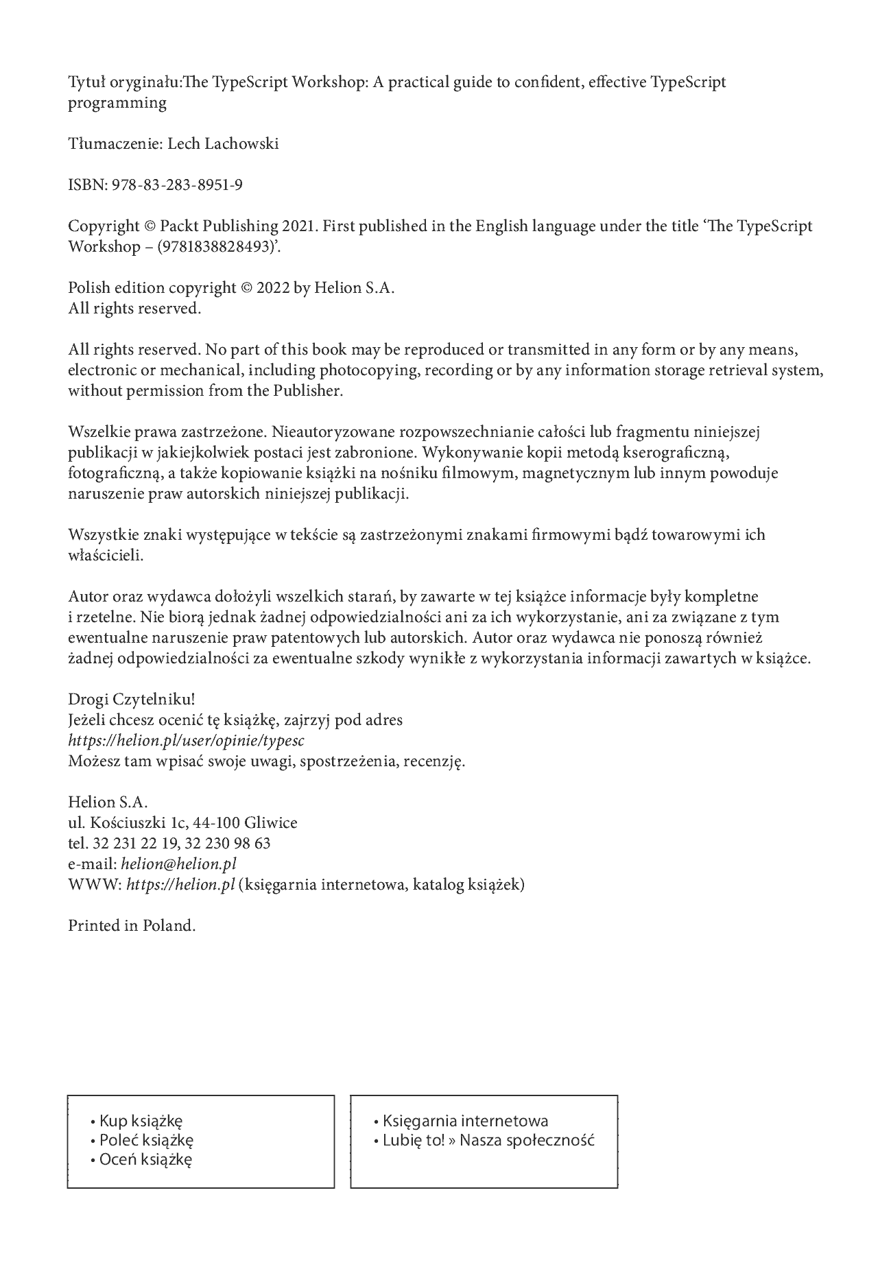 Fragment „TypeScript na warsztacie. Praktyczny przewodnik pisania efektywnego kodu” — strona 2 z 30