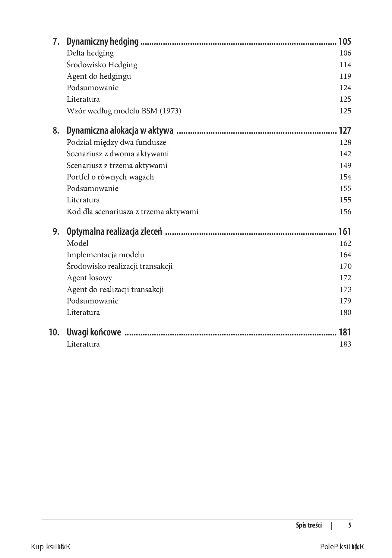 Fragment „Uczenie przez wzmacnianie w finansach. Wprowadzenie z wykorzystaniem Pythona” — strona 5 z 30
