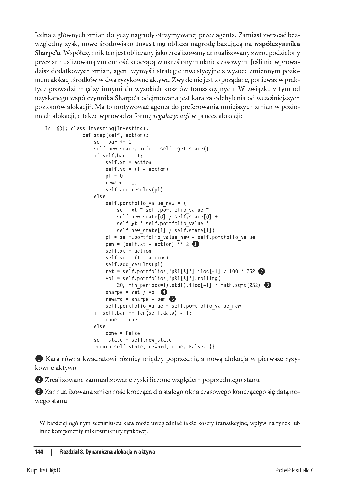 Fragment „Uczenie przez wzmacnianie w finansach. Wprowadzenie z wykorzystaniem Pythona” — strona 24 z 30