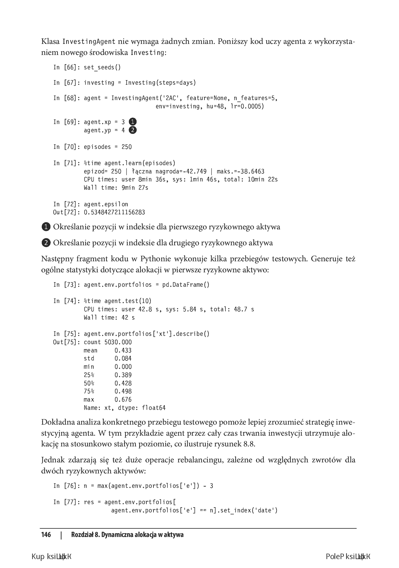 Fragment „Uczenie przez wzmacnianie w finansach. Wprowadzenie z wykorzystaniem Pythona” — strona 26 z 30