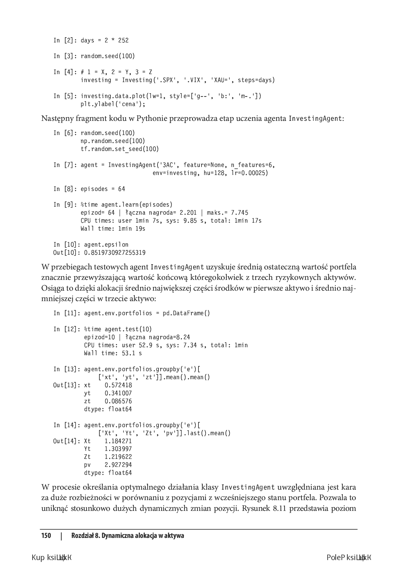 Fragment „Uczenie przez wzmacnianie w finansach. Wprowadzenie z wykorzystaniem Pythona” — strona 30 z 30