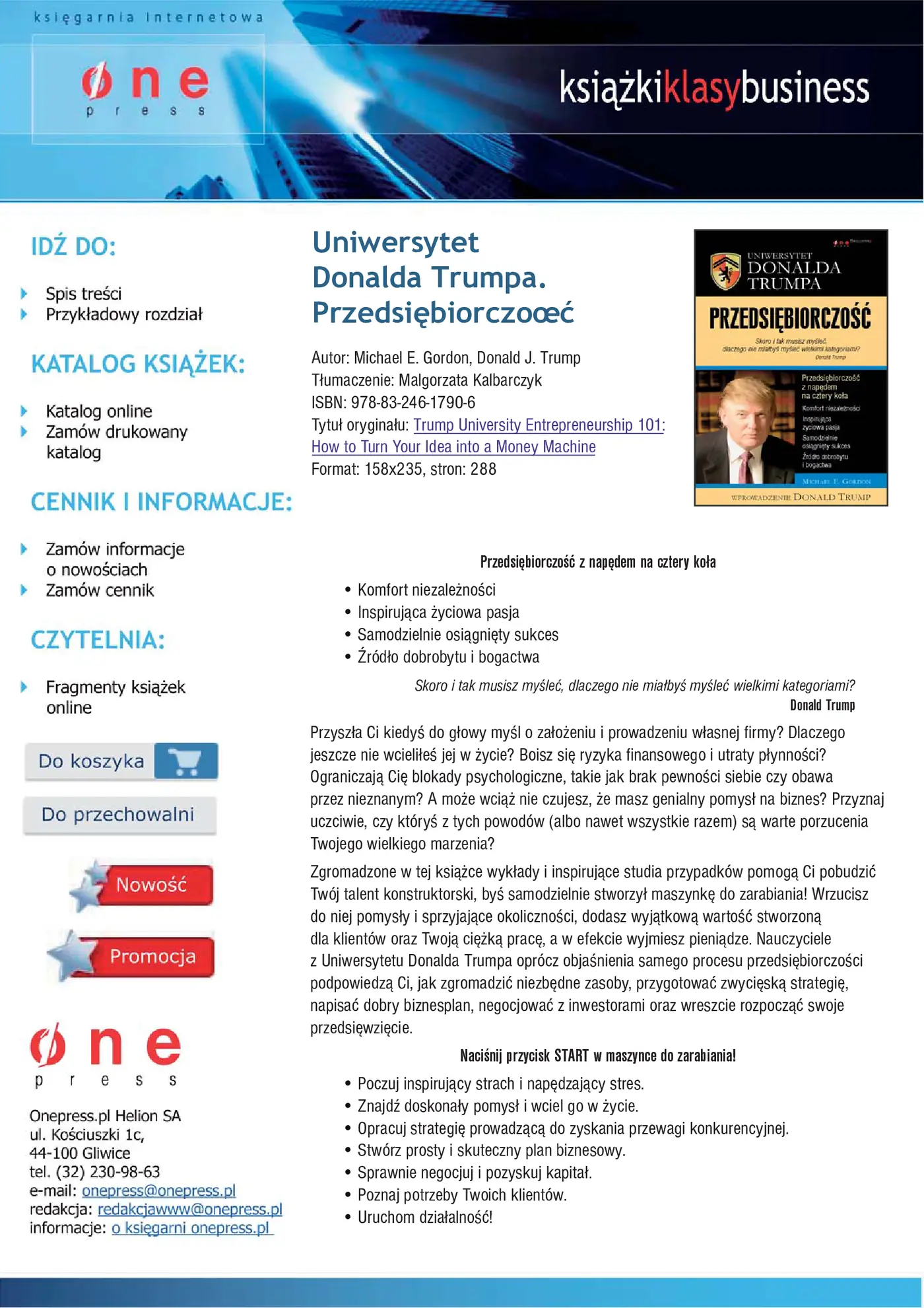 Fragment „Uniwersytet Donalda Trumpa. Przedsiębiorczość” — strona 1 z 21