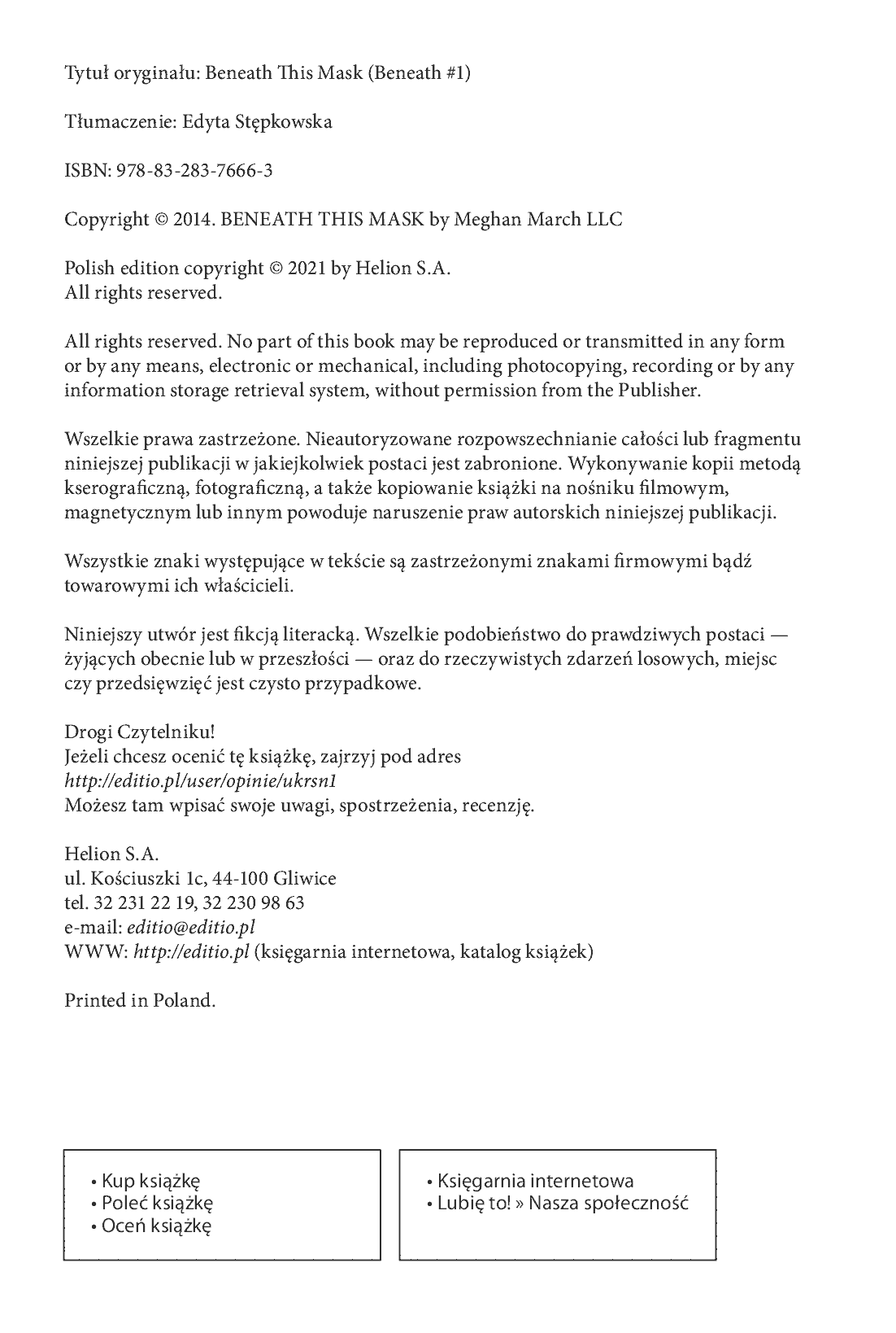 Fragment „Ukryta pod maską. Sekrety i namiętności #1” — strona 2 z 10