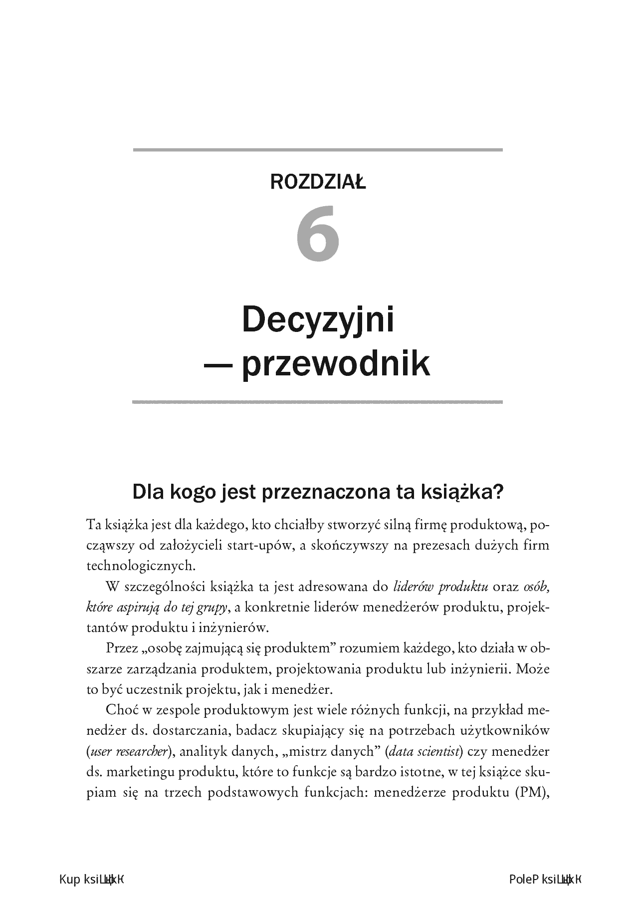 Fragment „Decyzyjni. Jak zwykli ludzie kreują niezwykłe produkty” — strona 30 z 30
