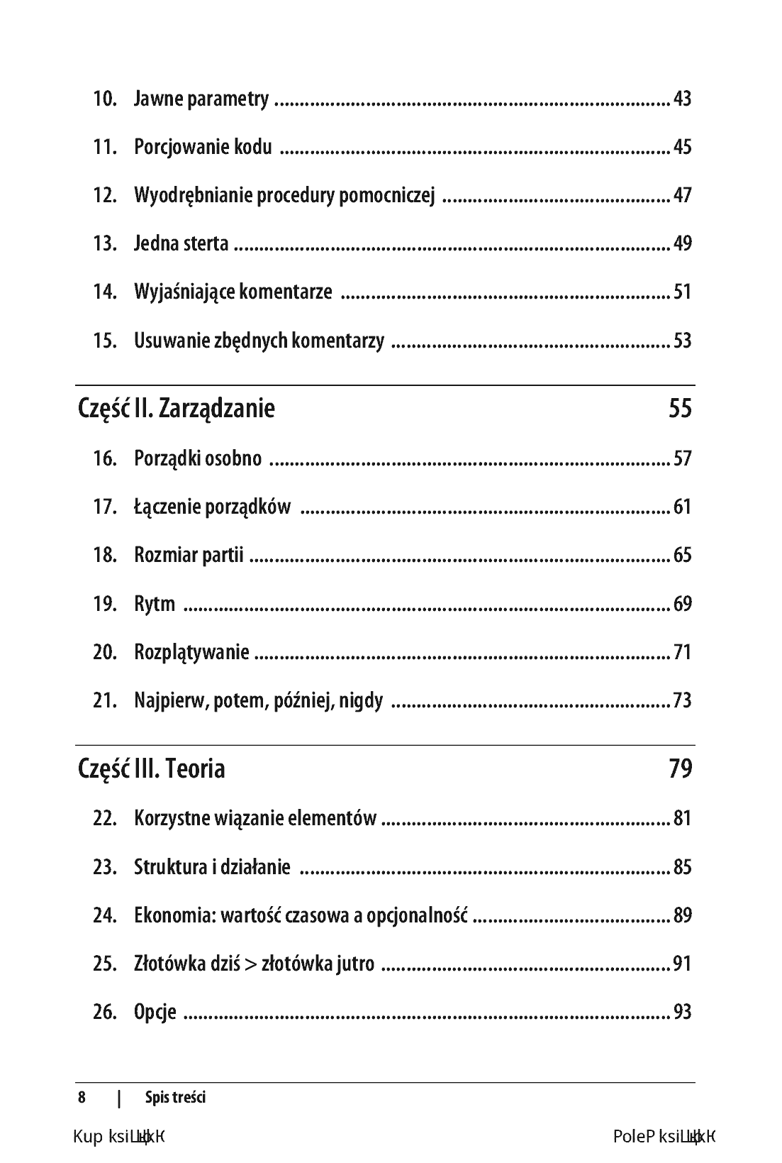 Fragment „Uporządkowany kod. Ćwiczenia z empirycznego projektowania oprogramowania” — strona 4 z 14